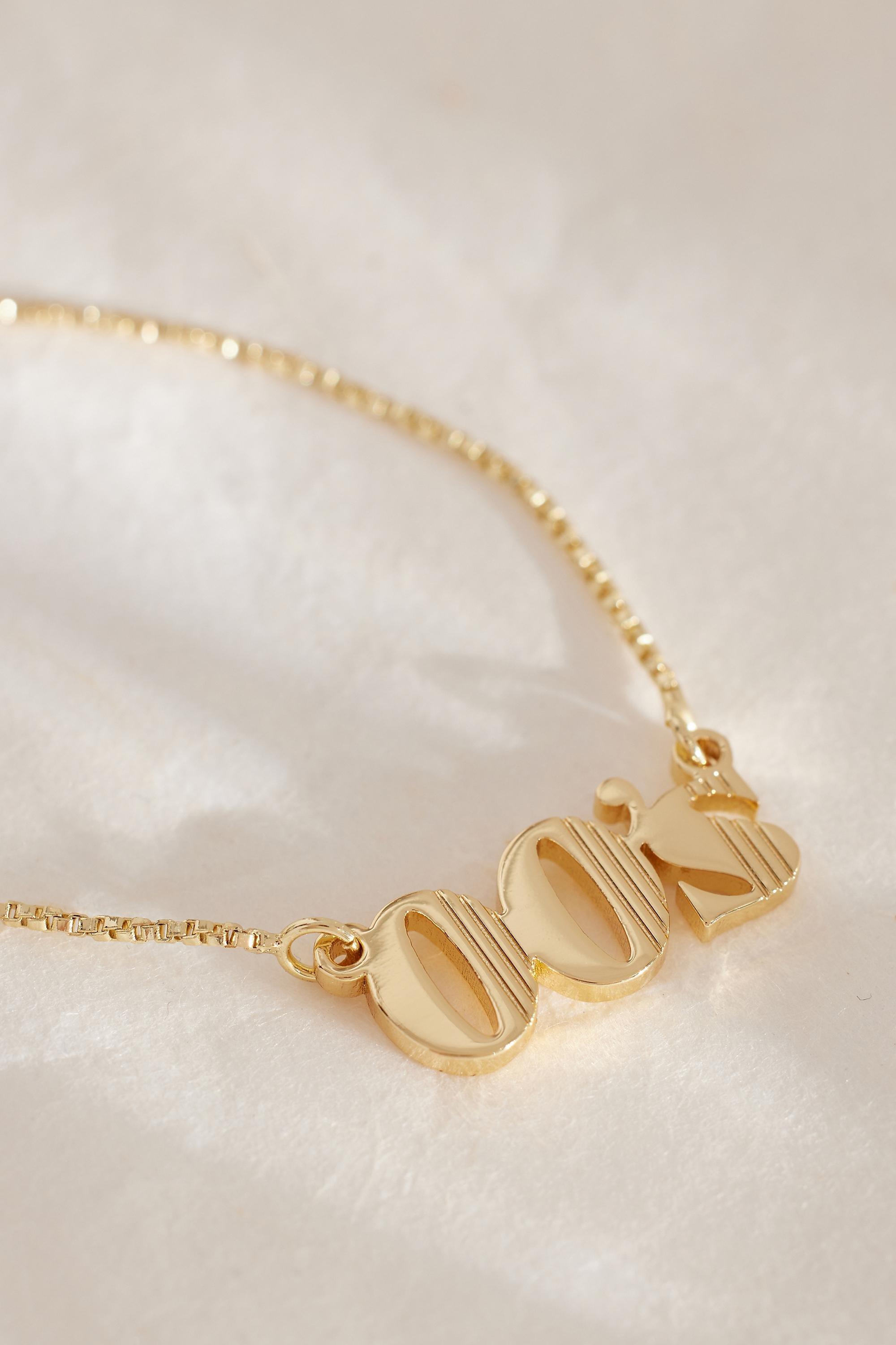 GOLD Birth Year Necklace, , large image number 6