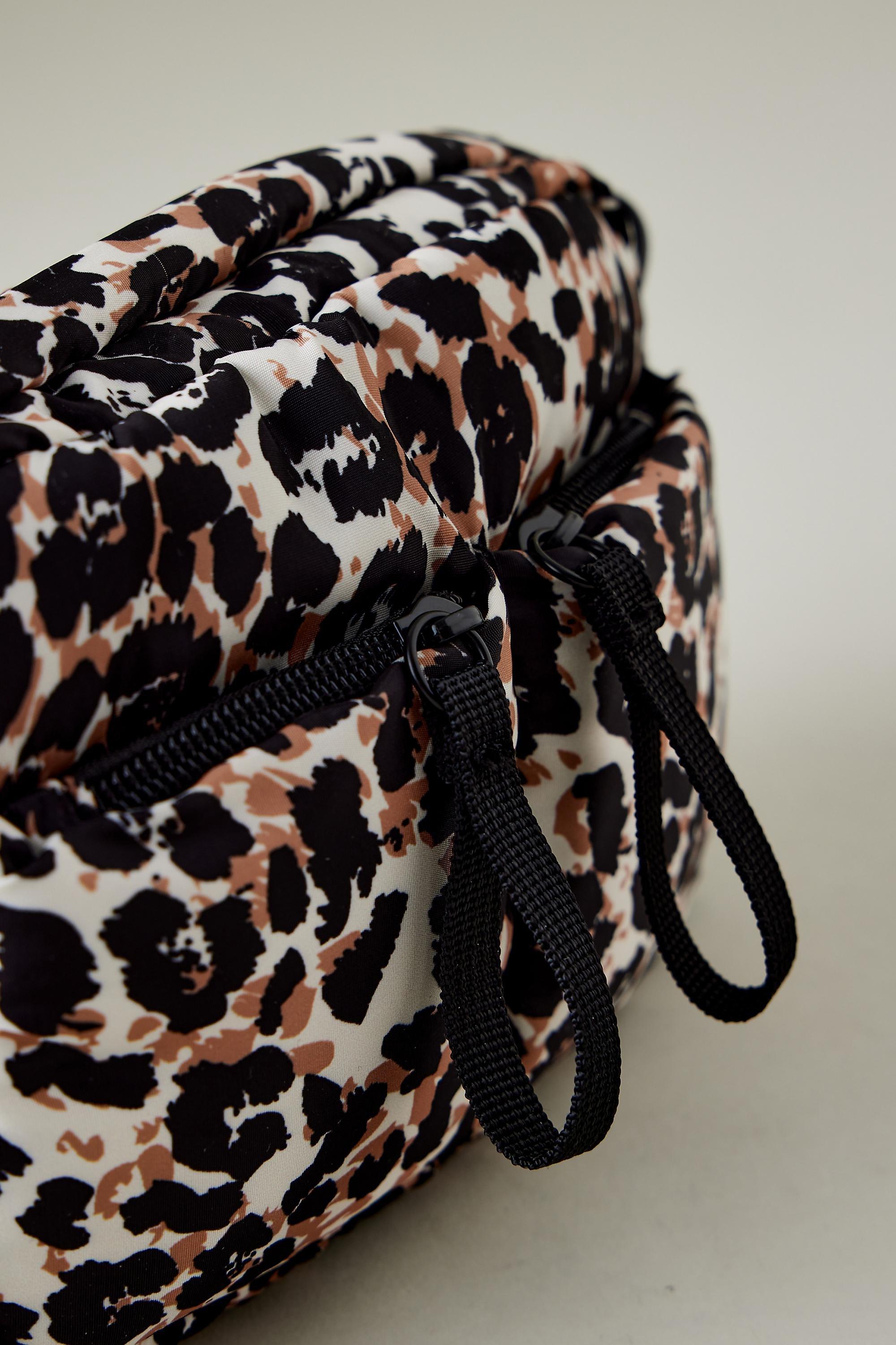 Leopard Nylon Crossbody Bag, Brown, A501_0029, large image number 3