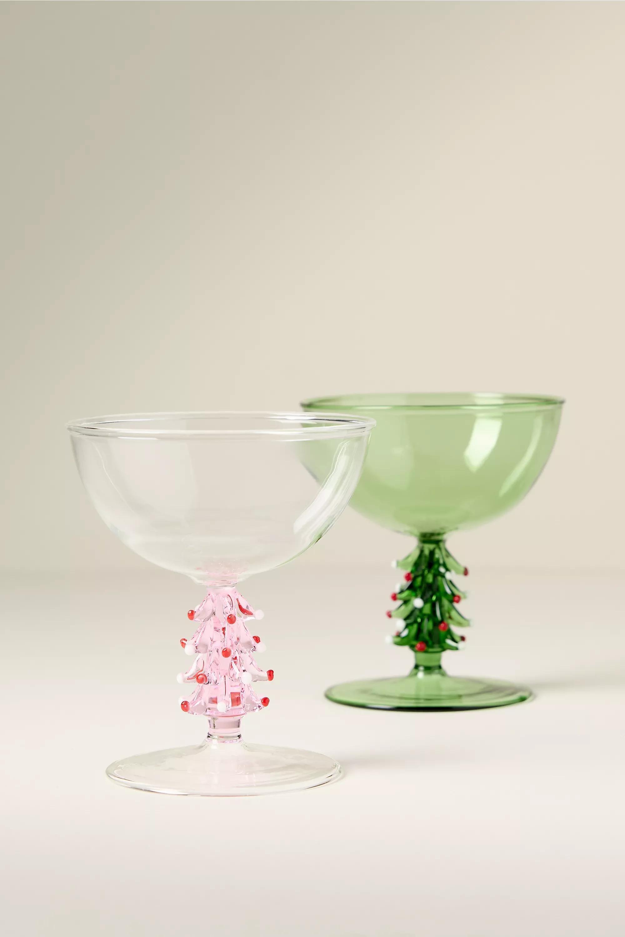 Clara Coupe Glass, Green, Green, large image number 2