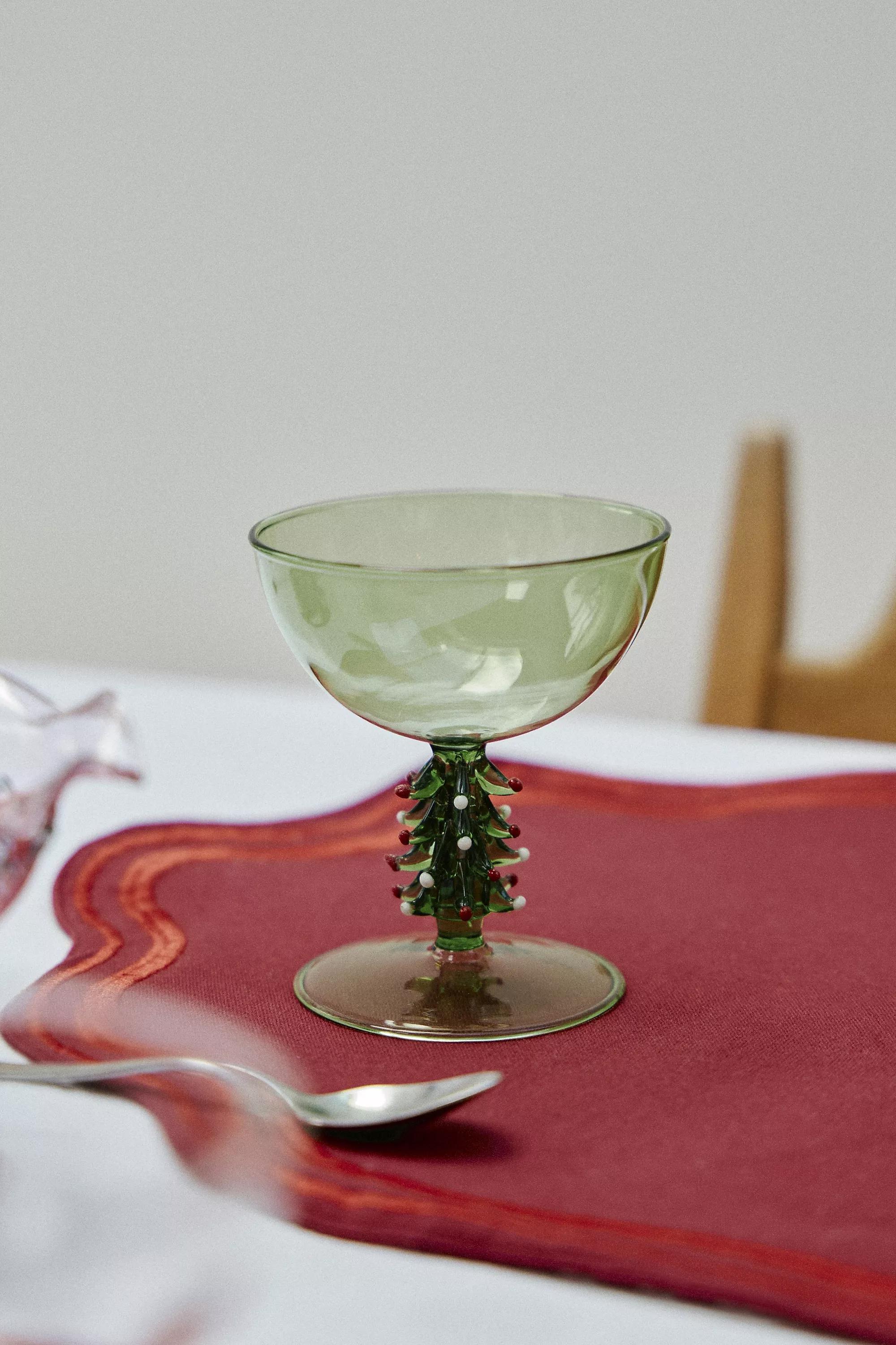 Clara Coupe Glass, Green, Green, large image number 4