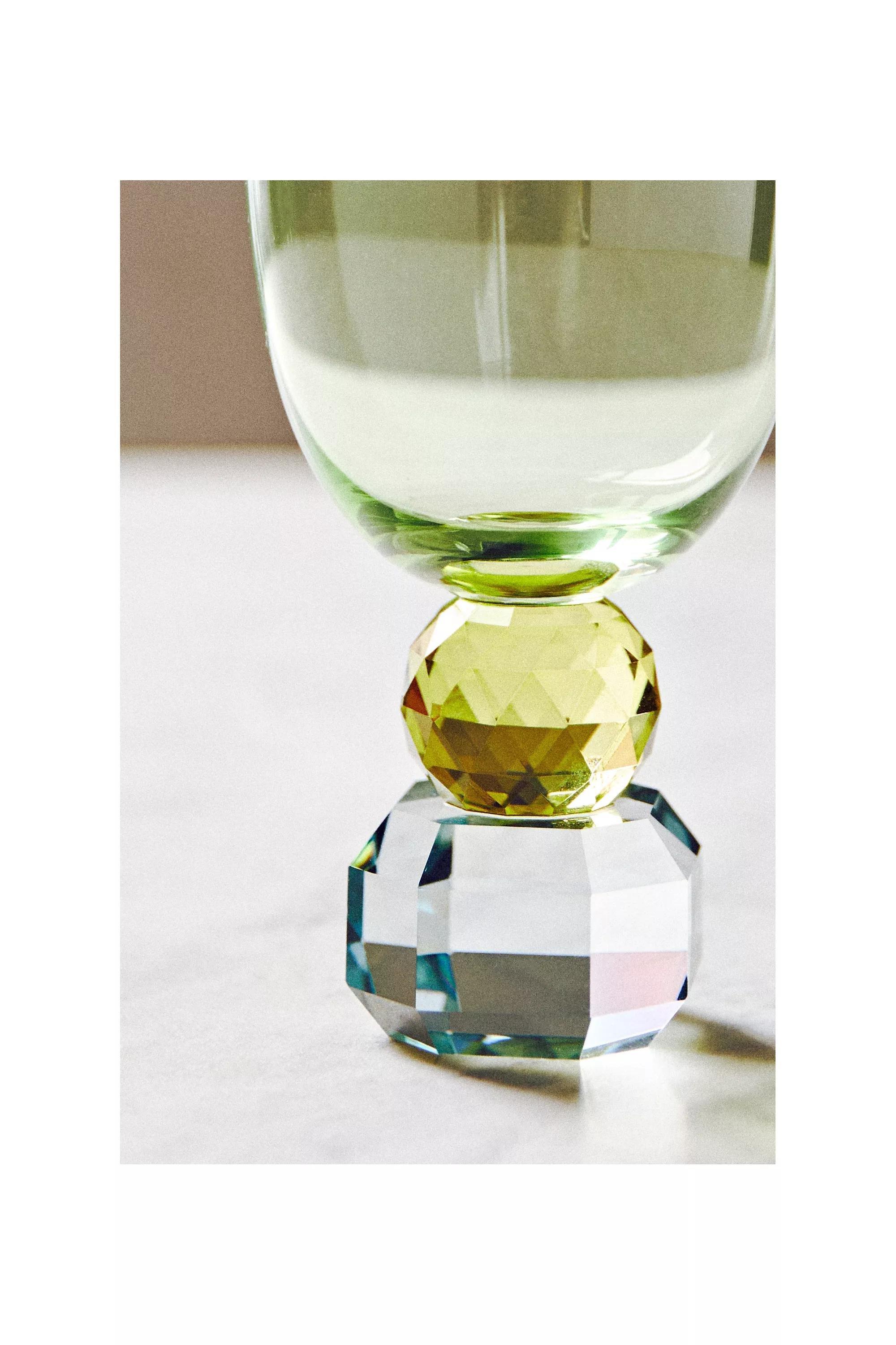 Gemmie Wine Glass, Green, A501_0038, large image number 4