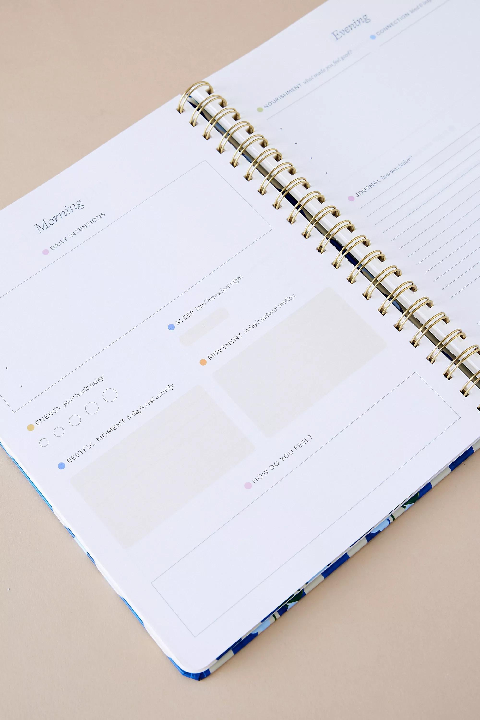 Papier Spiral Wellness Journal, Blue, A501_0040, large image number 3