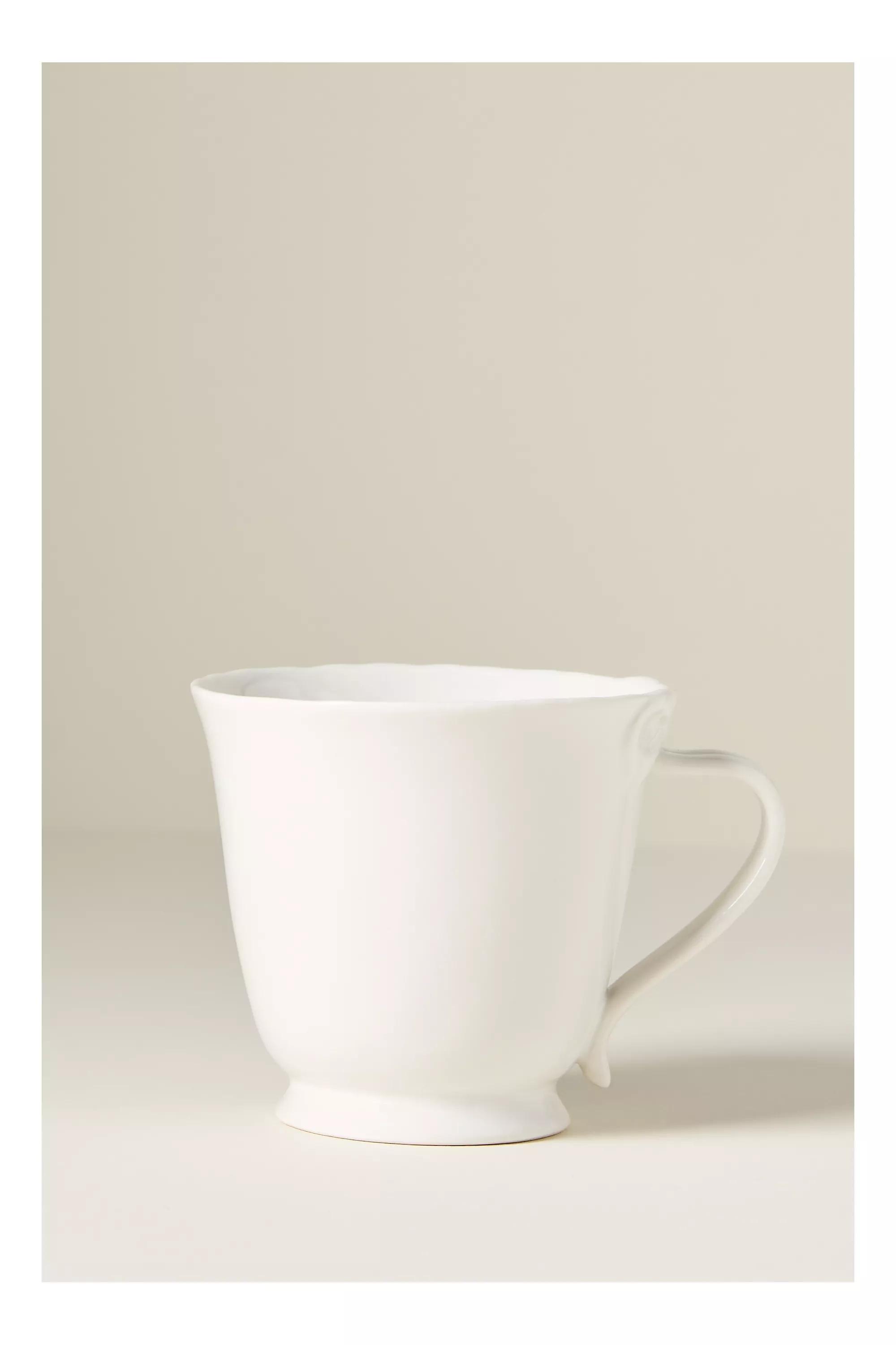 Benedita Bow Stoneware Mug, White, A501_0010, medium