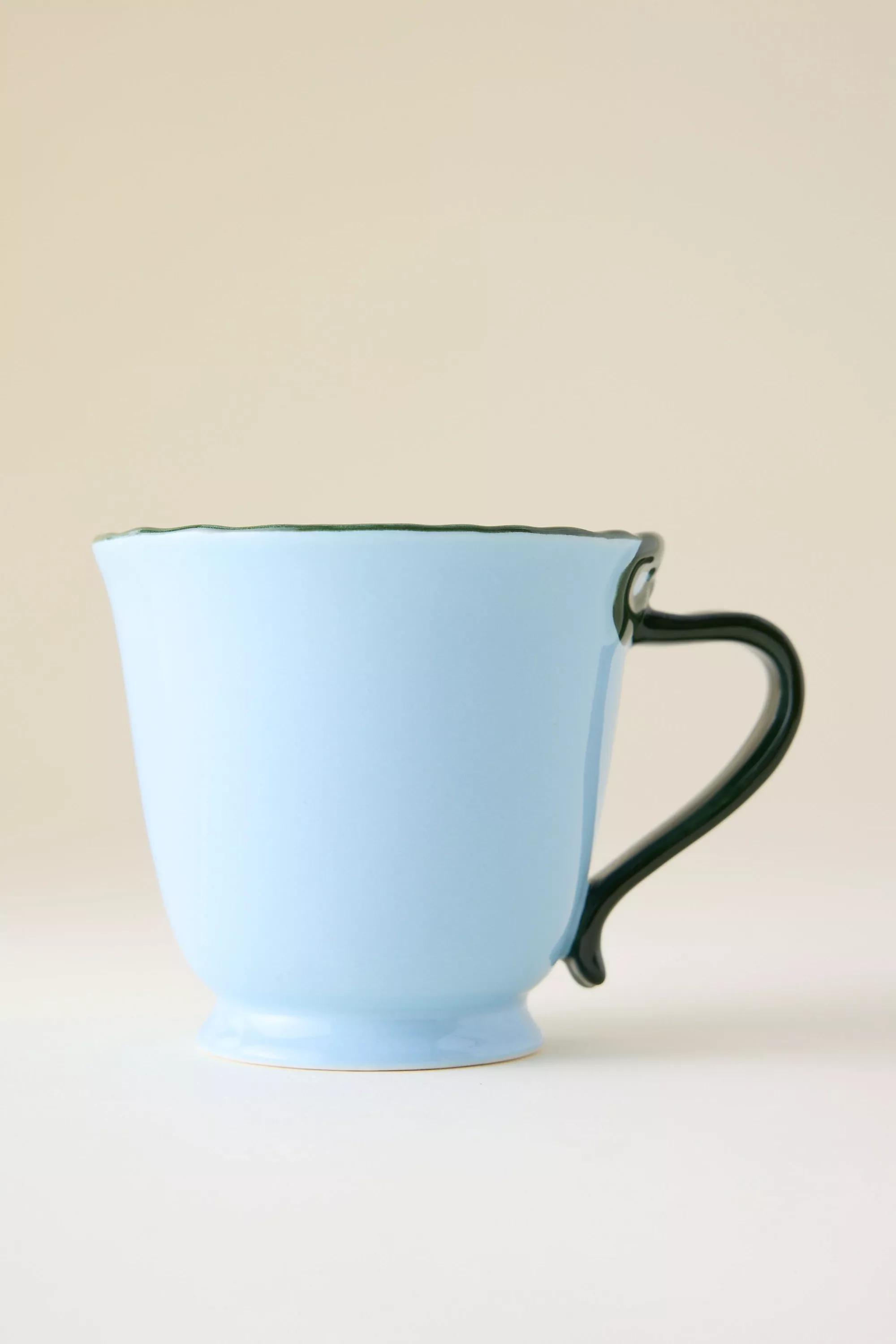 Benedita Bow Stoneware Mug, Green, A501_0030, large image number 0