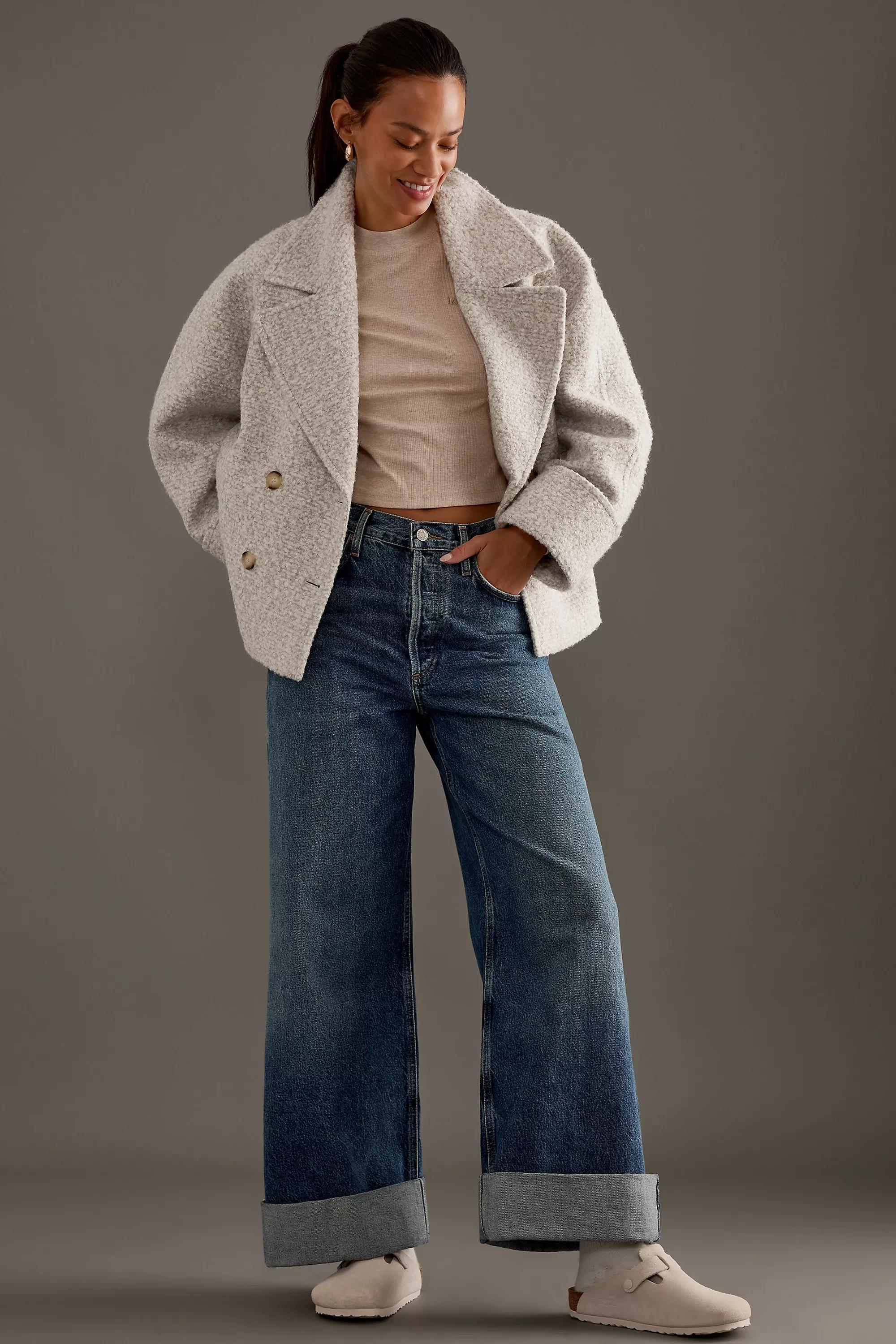 Anthropologie Textured Casual Short, Grey, , large image number 2