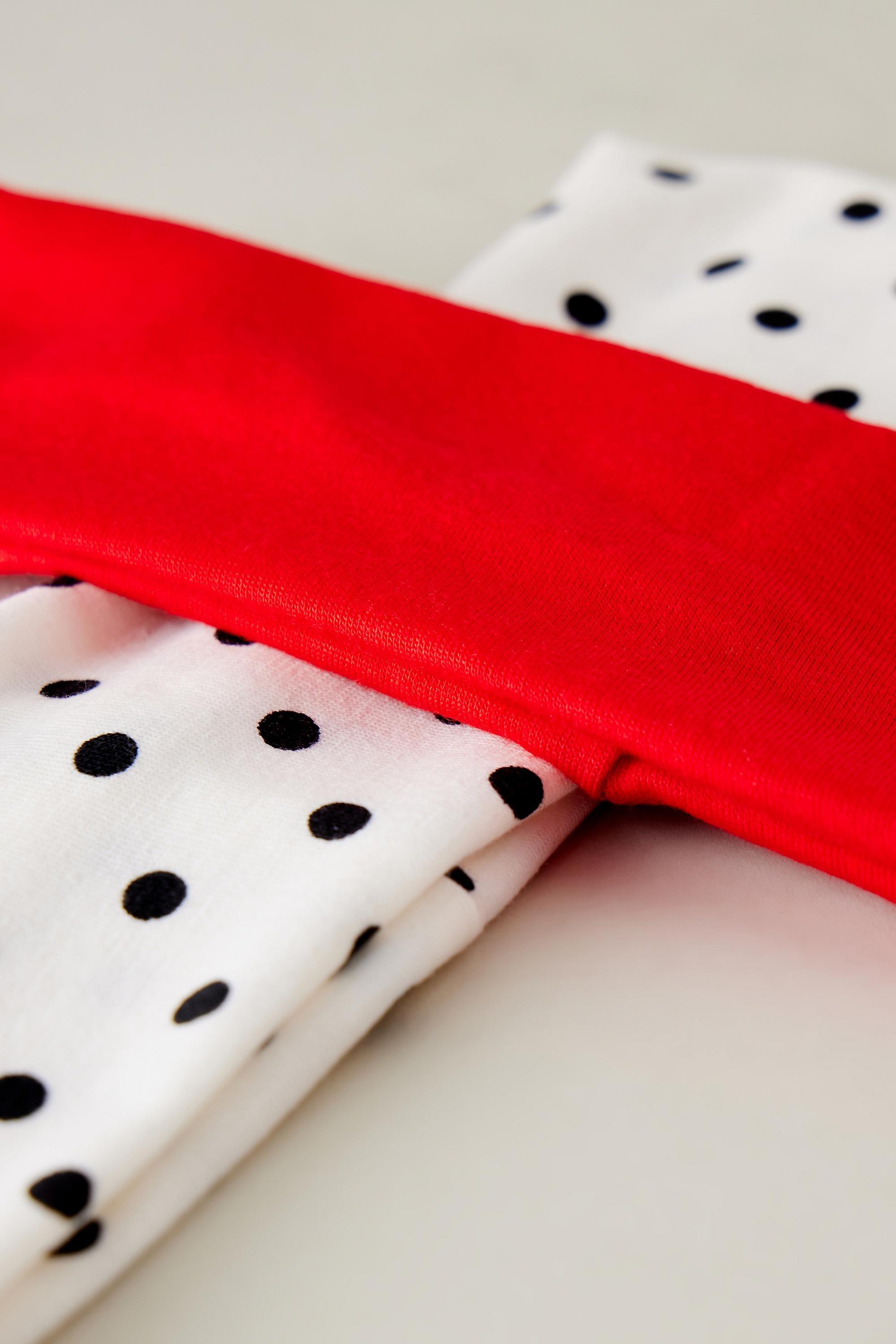 Jersey Stretch Headbands, Set Of 2, Red, A501_0060, large image number 2