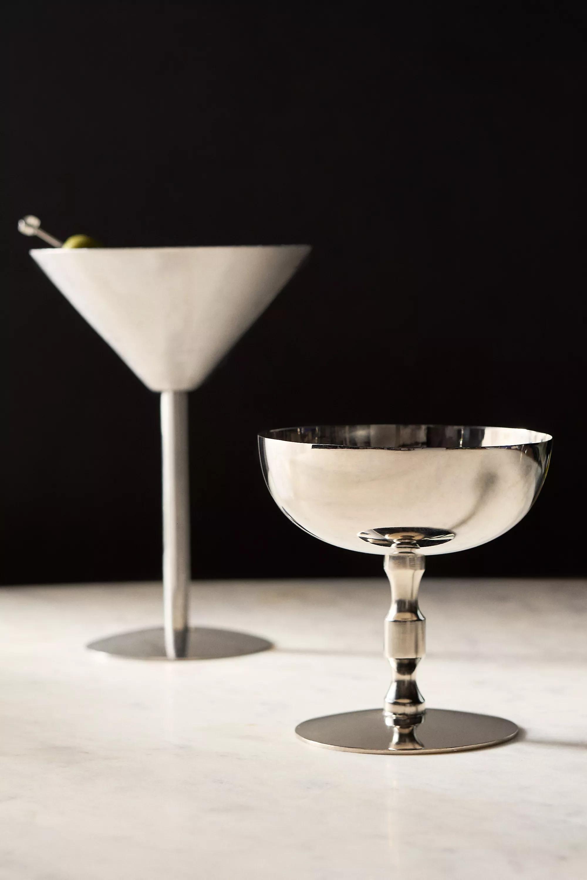 Peggy Coupe Glass, Silver, A501_0007, large image number 1