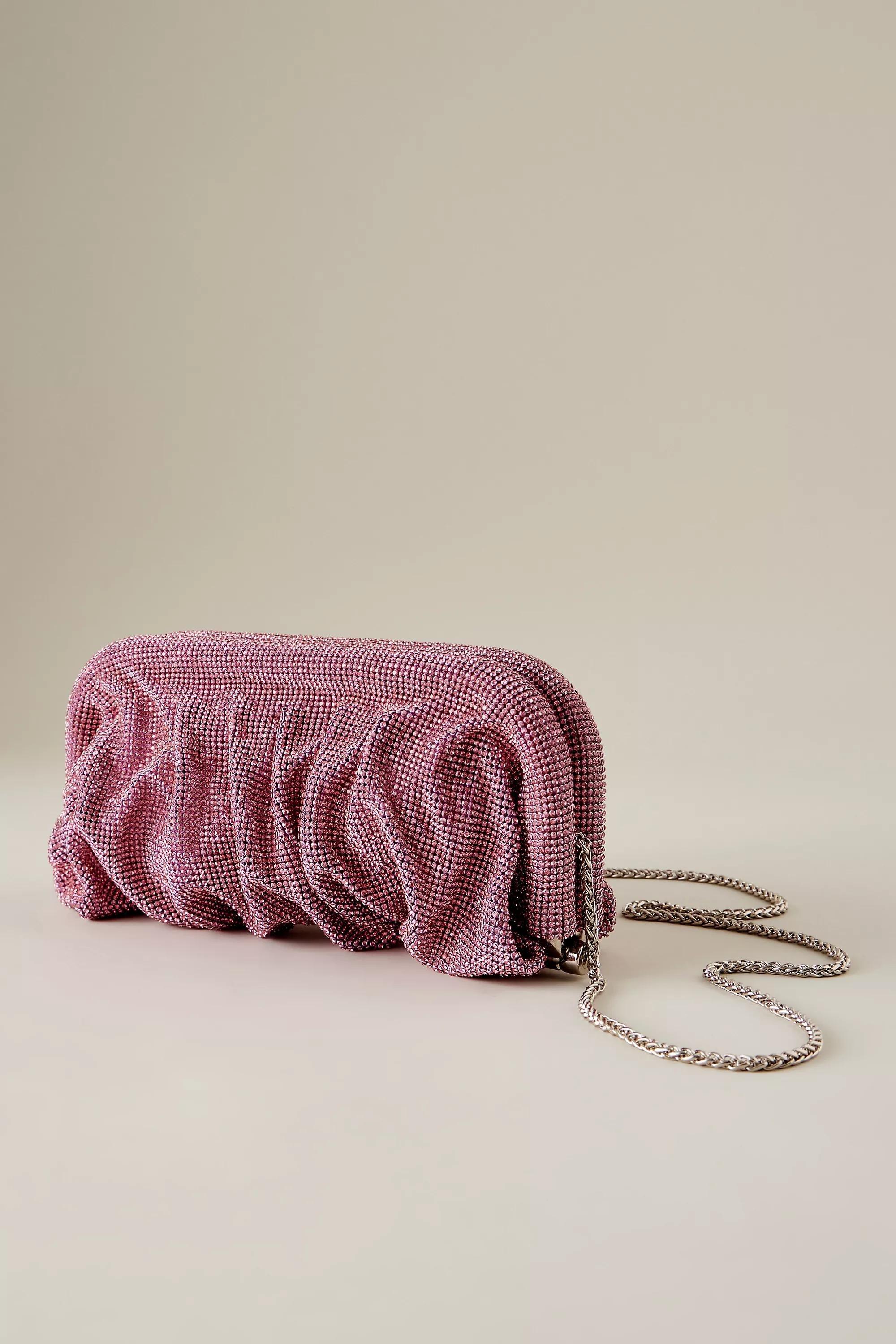 Anthropologie Ruched Clutch, Pink, A501_0066, large image number 0