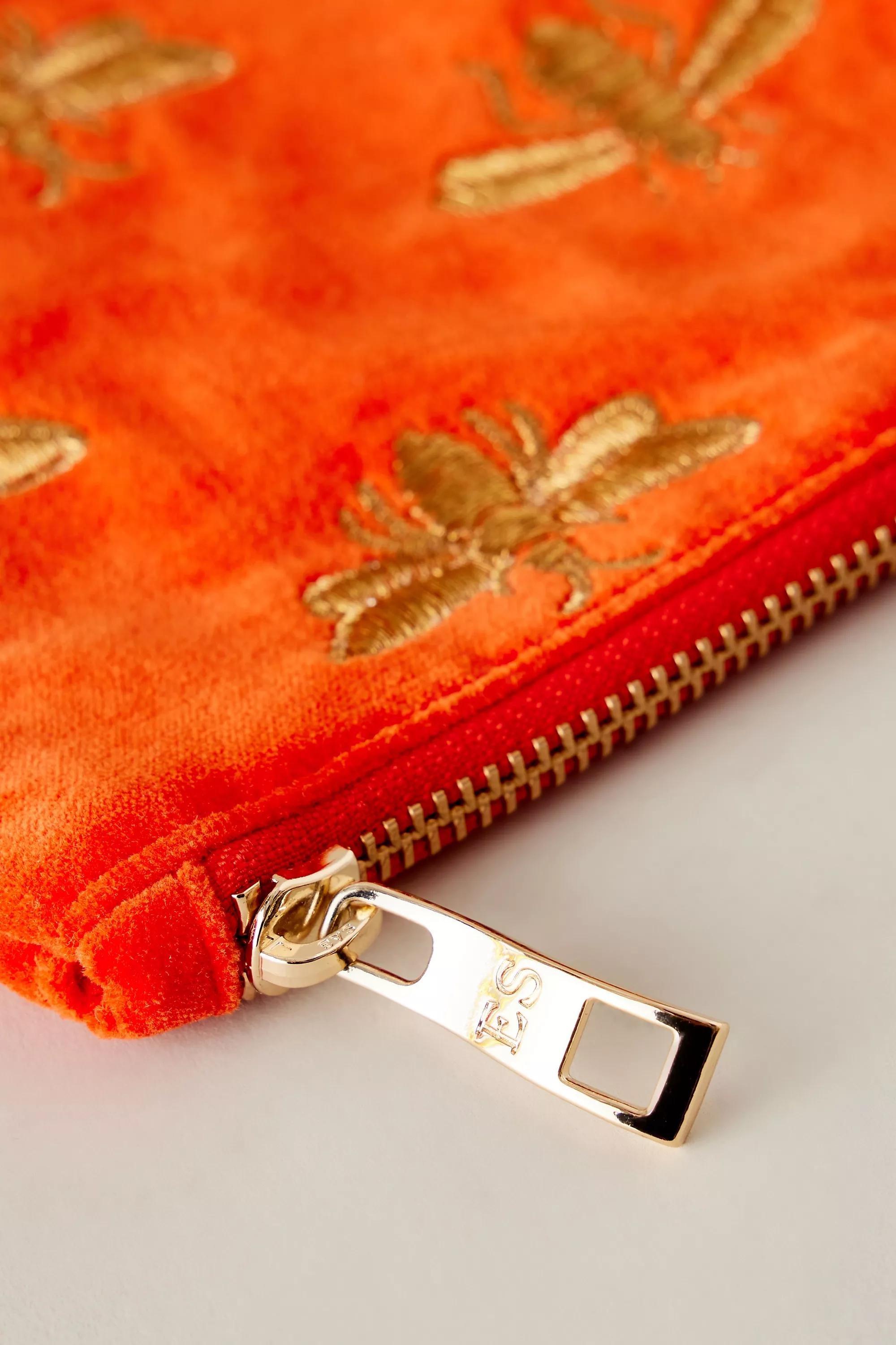 Elizabeth Scarlett Bee Velvet Everyday Purse, Red, A501_0060, large image number 1