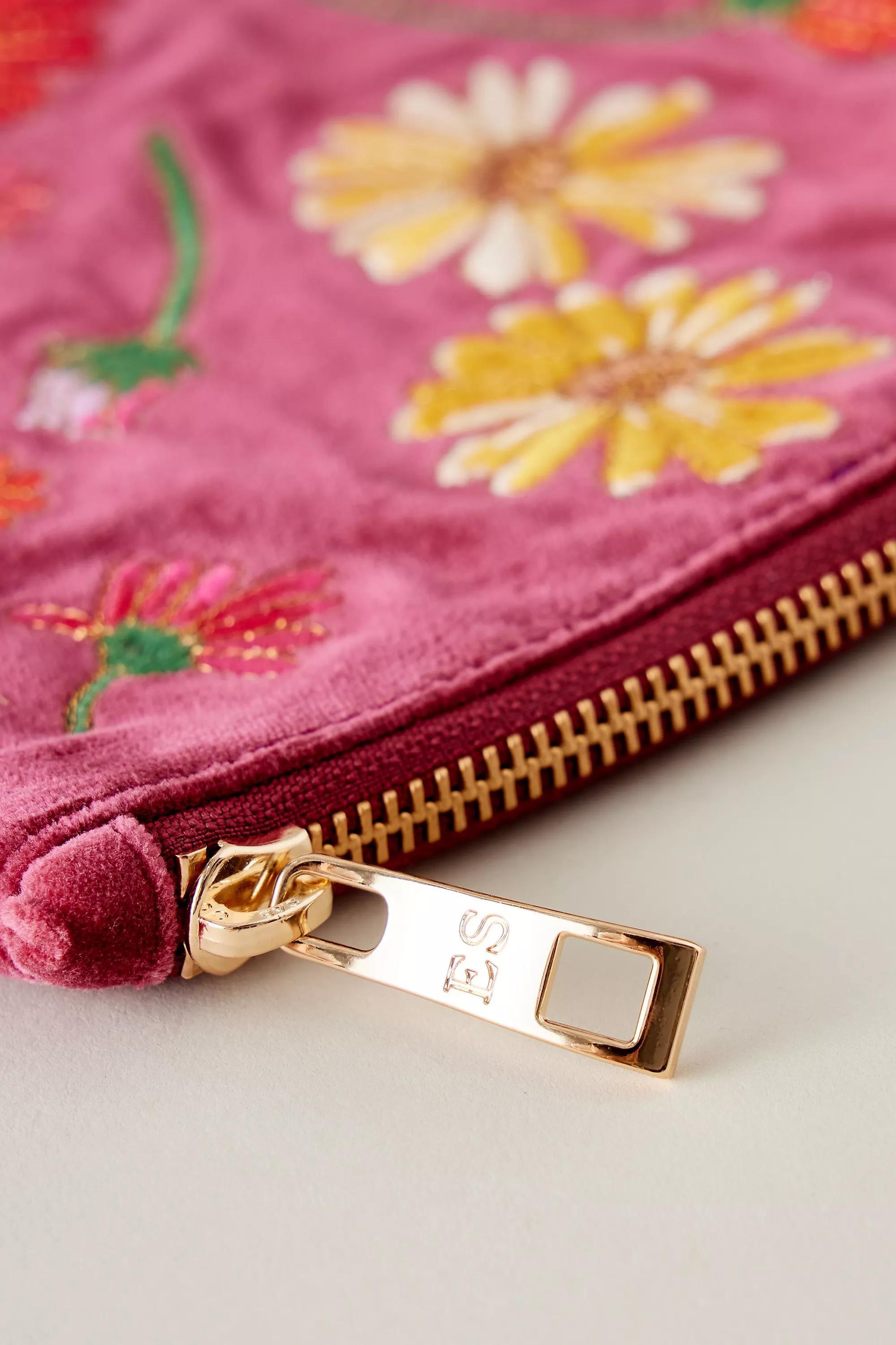 Elizabeth Scarlett Wildflower Velvet Everyday Purse, Pink, A501_0066, large image number 1