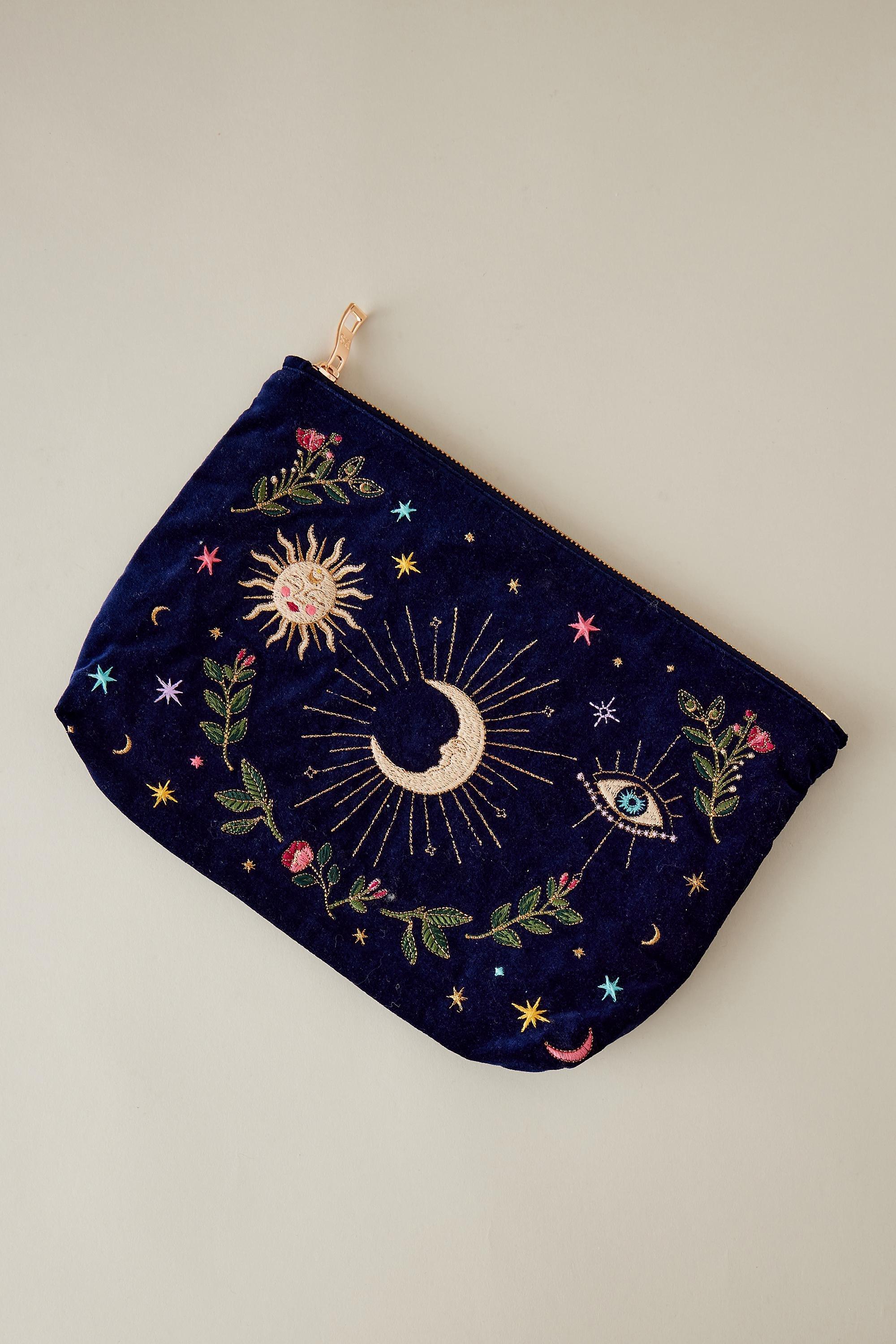 Elizabeth Scarlett Mystic Velvet Everyday Purse, Navy, A501_0041, large image number 0