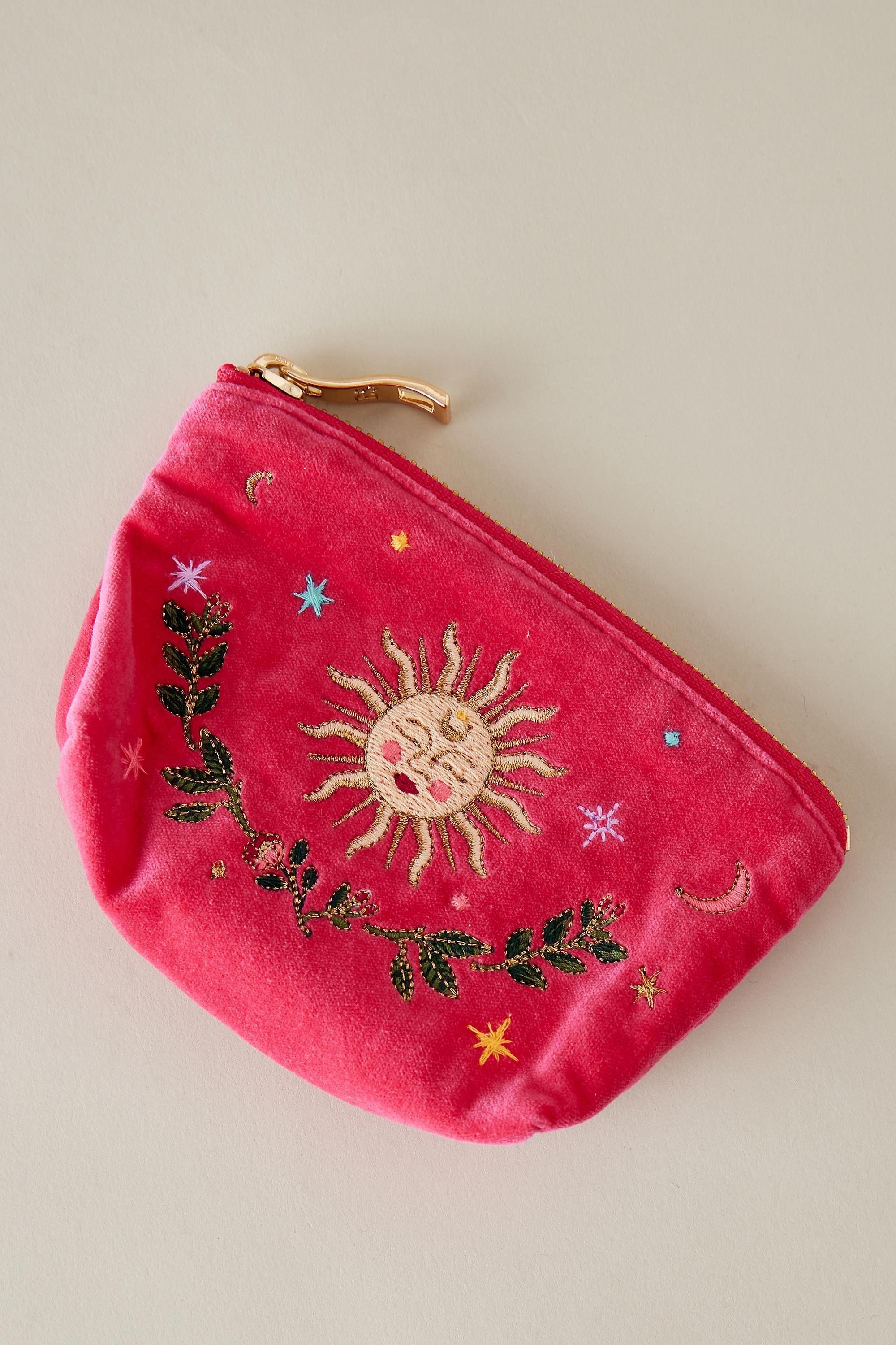Elizabeth Scarlett Mystic Velvet Coin Purse, Pink, A501_0066, large image number 1