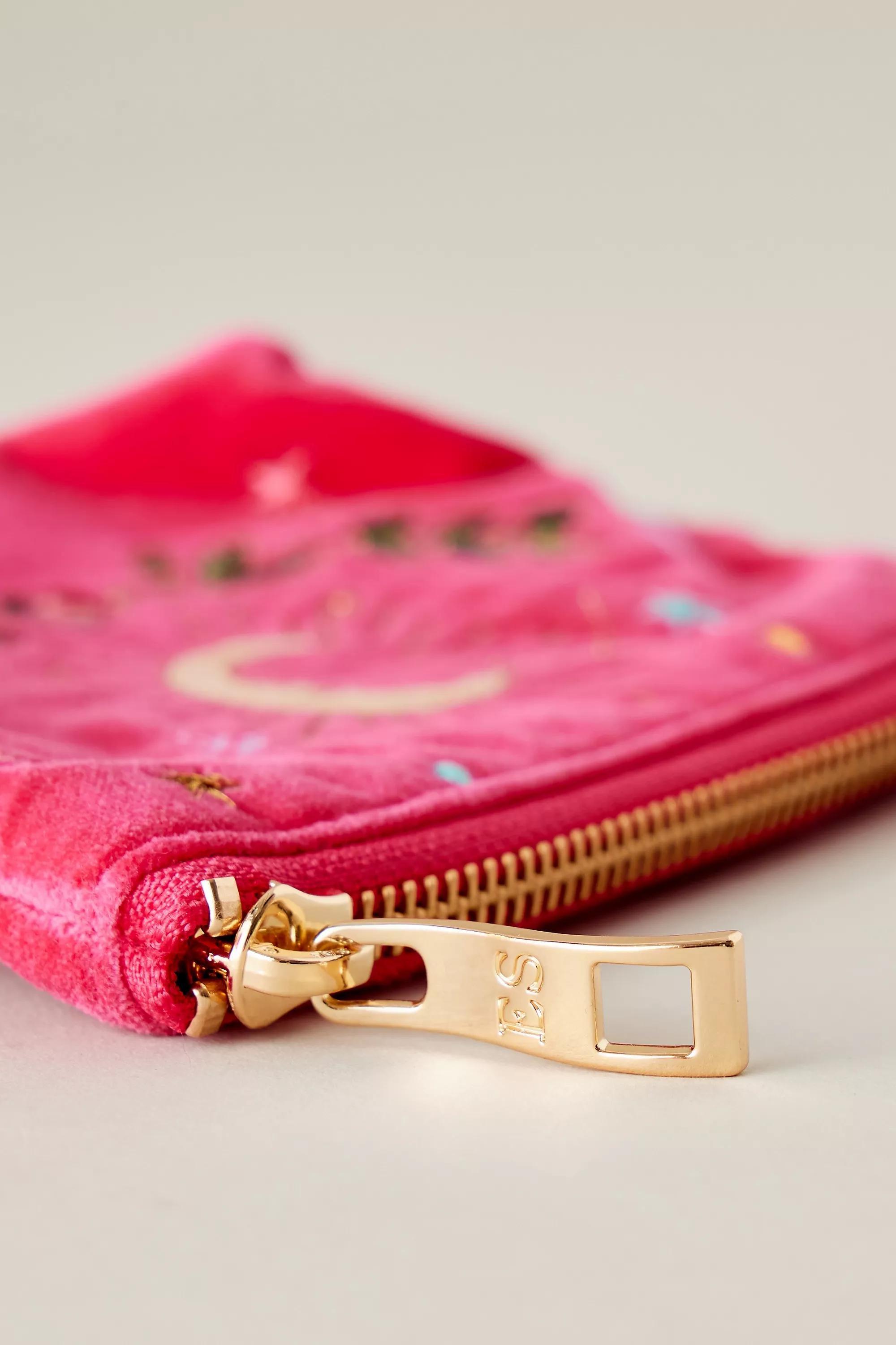Elizabeth Scarlett Mystic Velvet Coin Purse, Pink, A501_0066, large image number 3