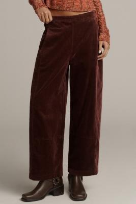 The Izzie Relaxed Pull-On Barrel Pants, Burgundy, A501_0052, large image number 7