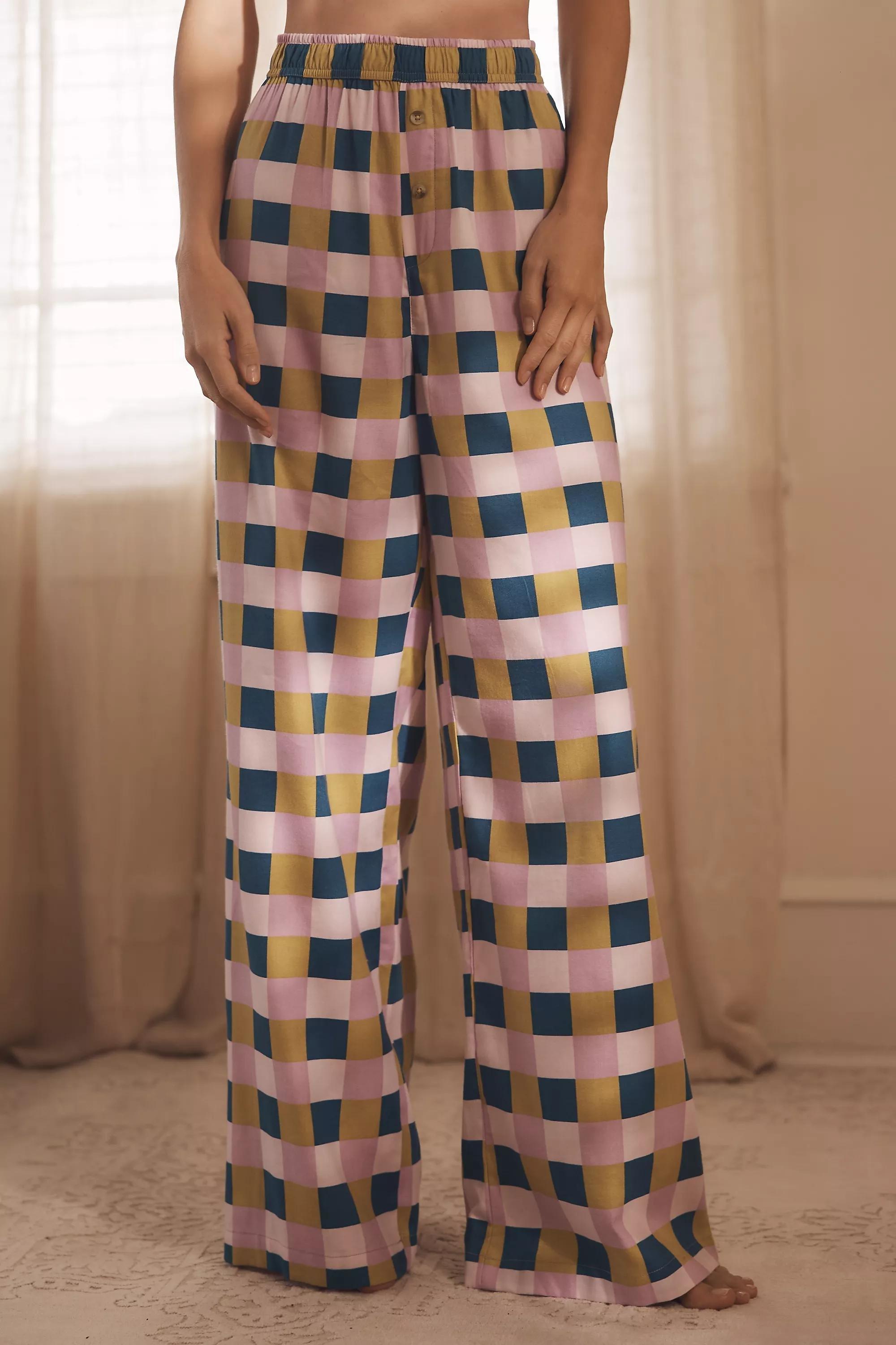 Anthropologie Checked Trousers, Flannel, , large image number 1