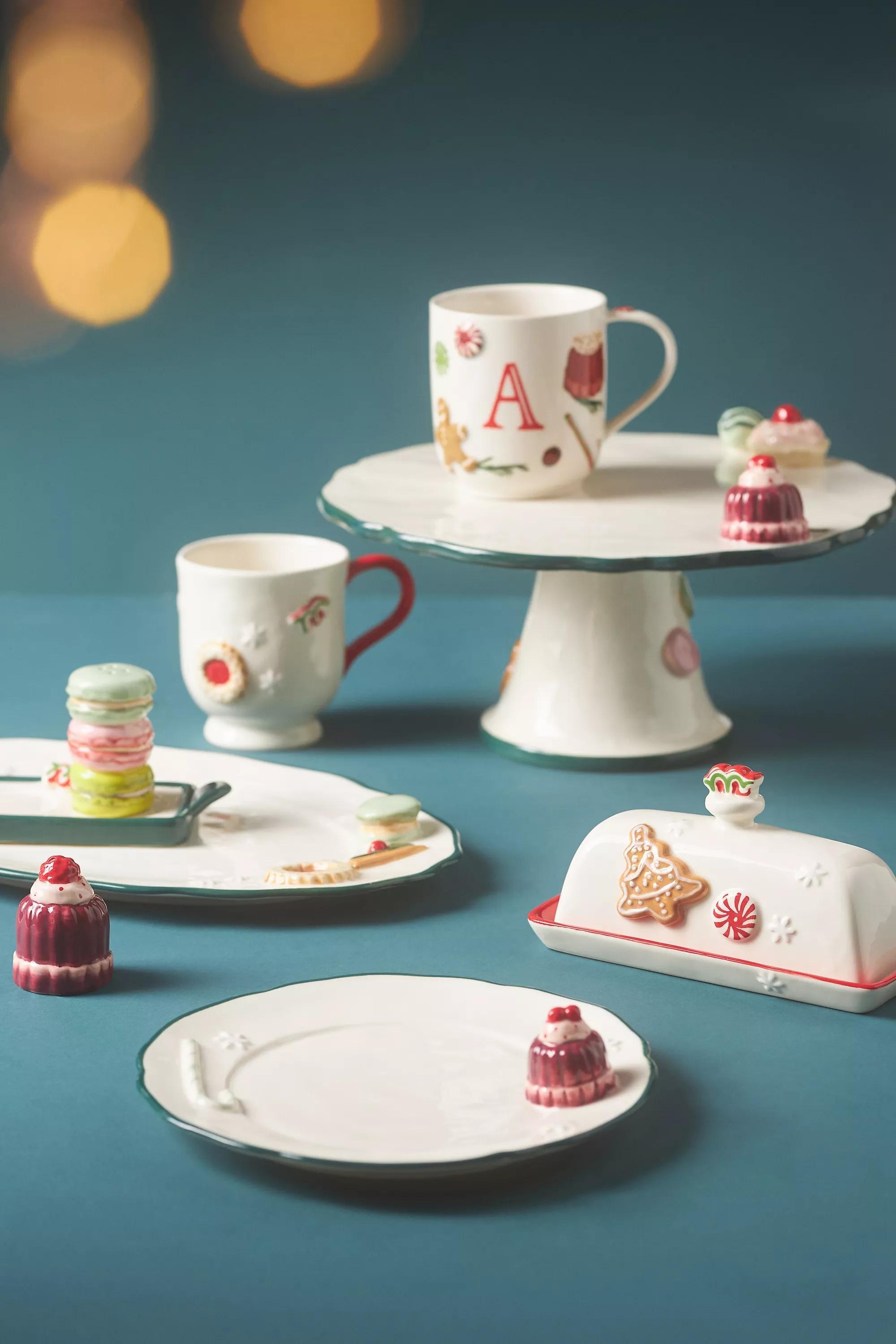 Holifaye Ceramic Stoneware Cake Stand, Multicolour, A501_0032, large image number 1
