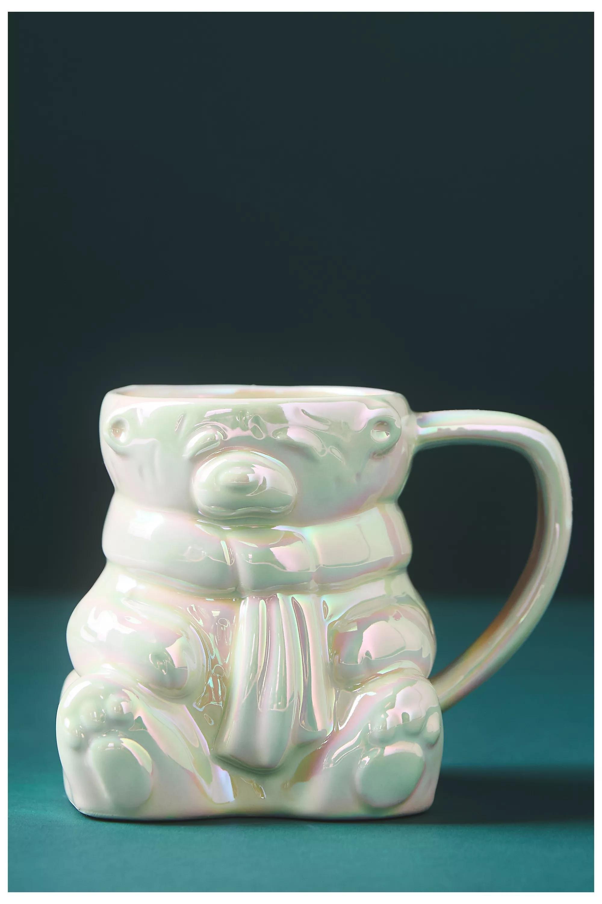 Merry Luster Polar Bear Stoneware Mug, White, A501_0010, large image number 0