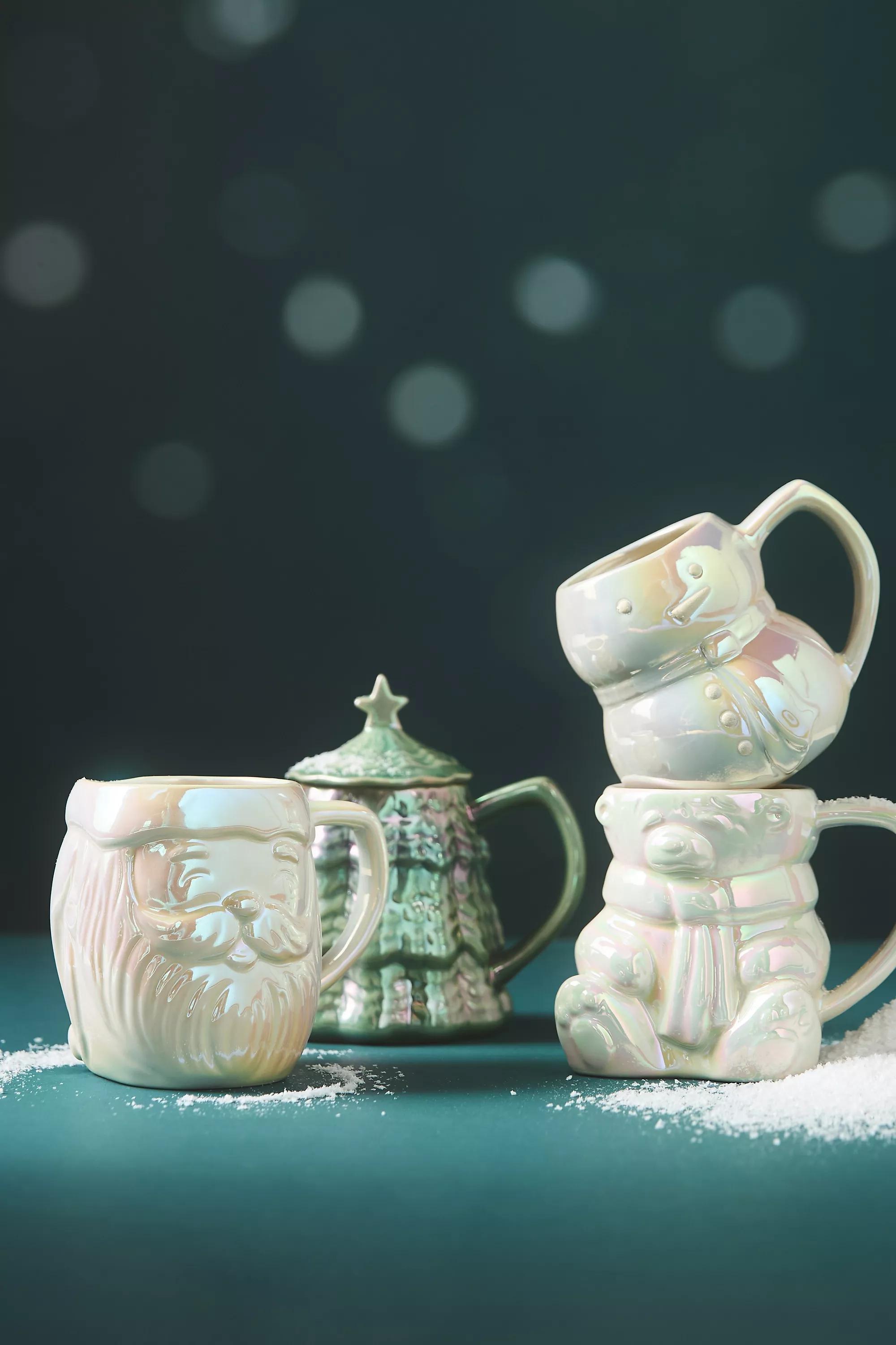 Merry Luster Polar Bear Stoneware Mug, White, A501_0010, large image number 1