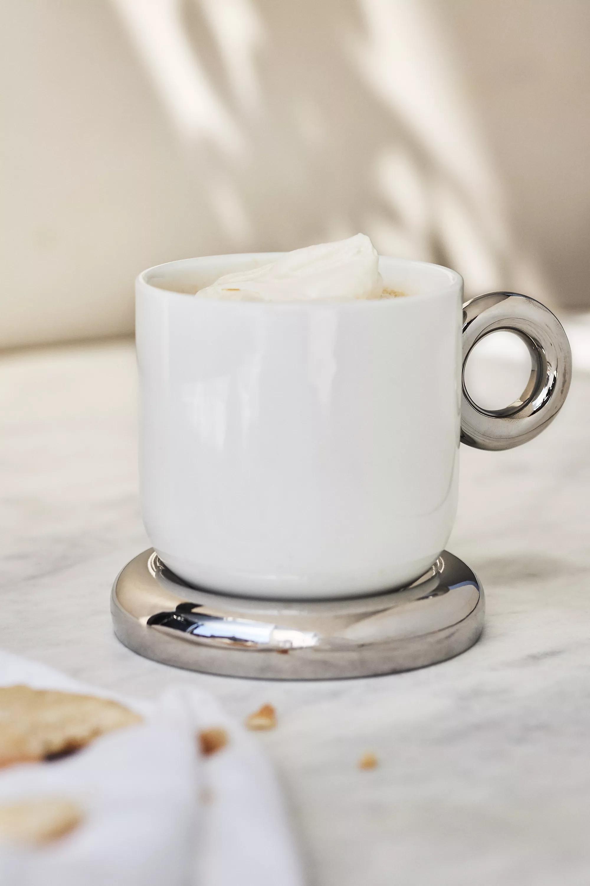 Arlo Stoneware Mug, Silver, A501_0007, large image number 1