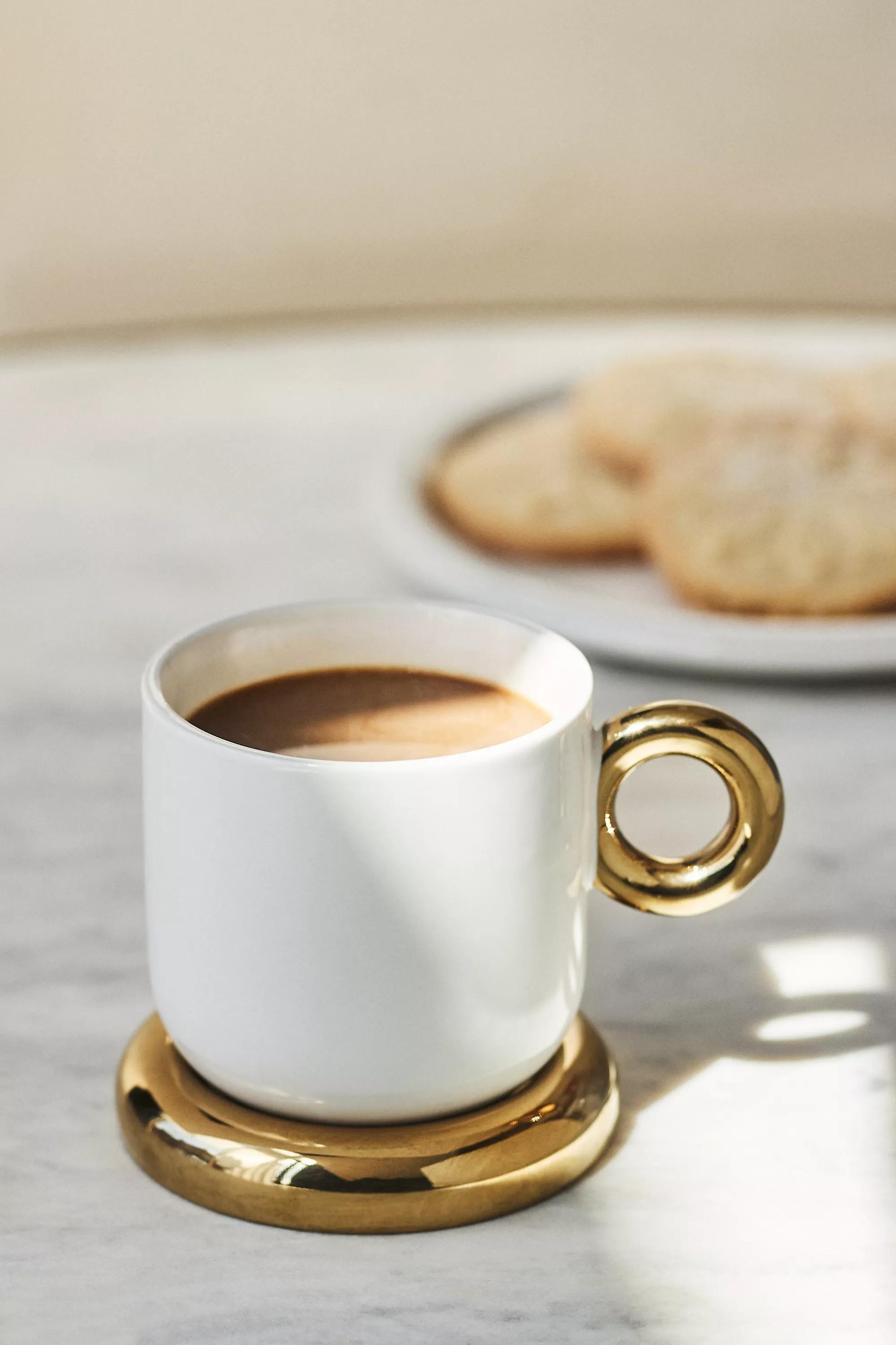 Arlo Stoneware Mug, Gold, , medium