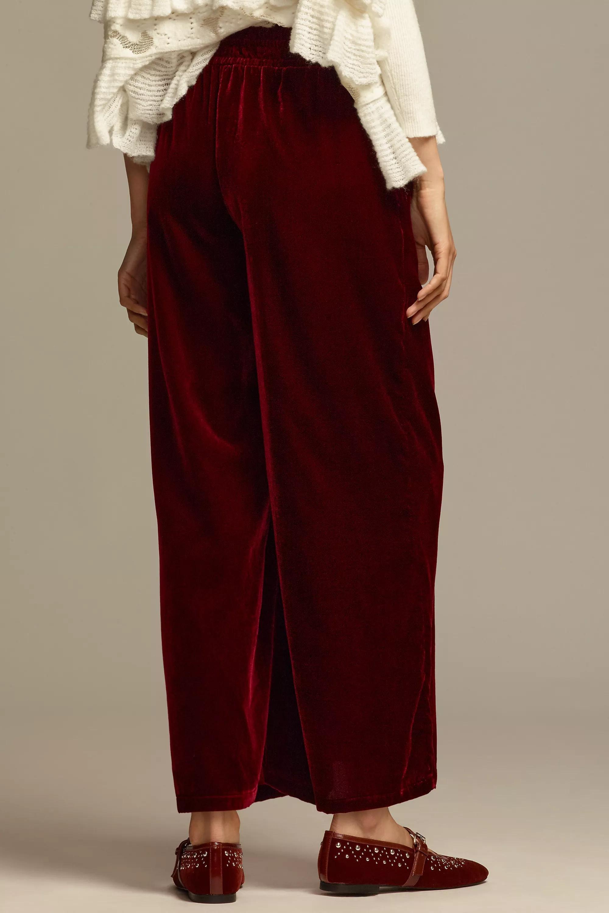 Anthropologie Plain Casual Trousers, Purple, , large image number 3