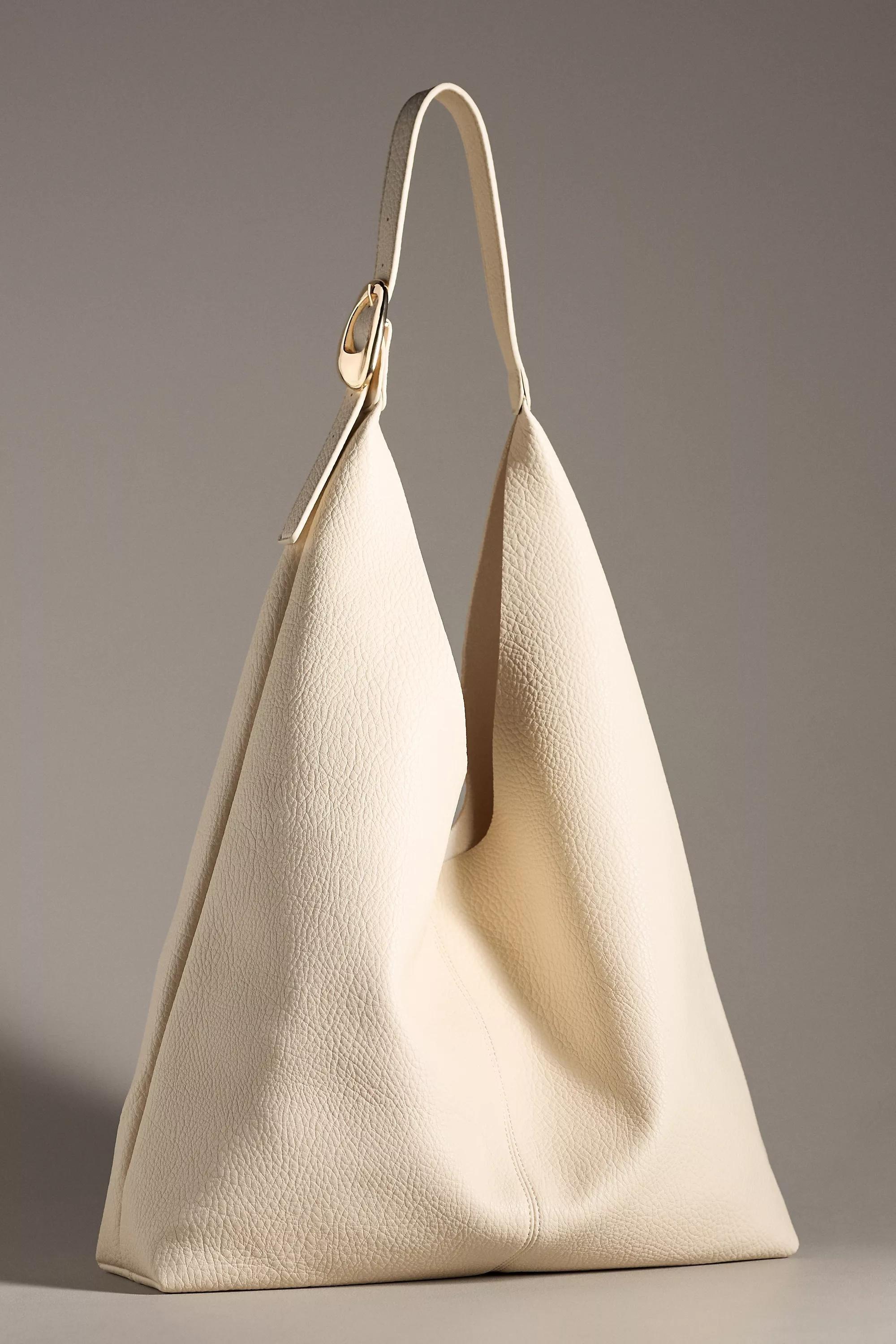 Anthropologie Plain Handmade Bag, Cream, A501_0012, medium