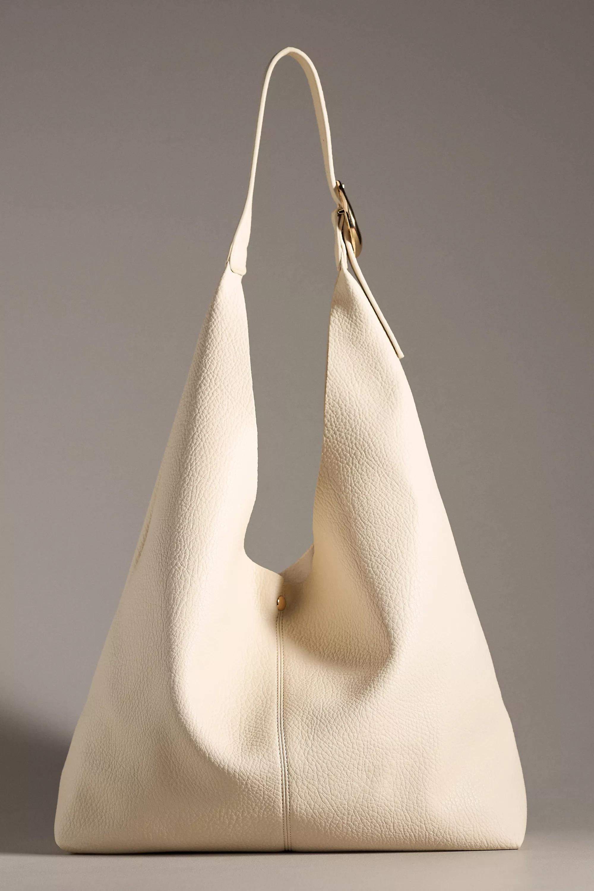 Anthropologie Plain Handmade Bag, Cream, A501_0012, medium