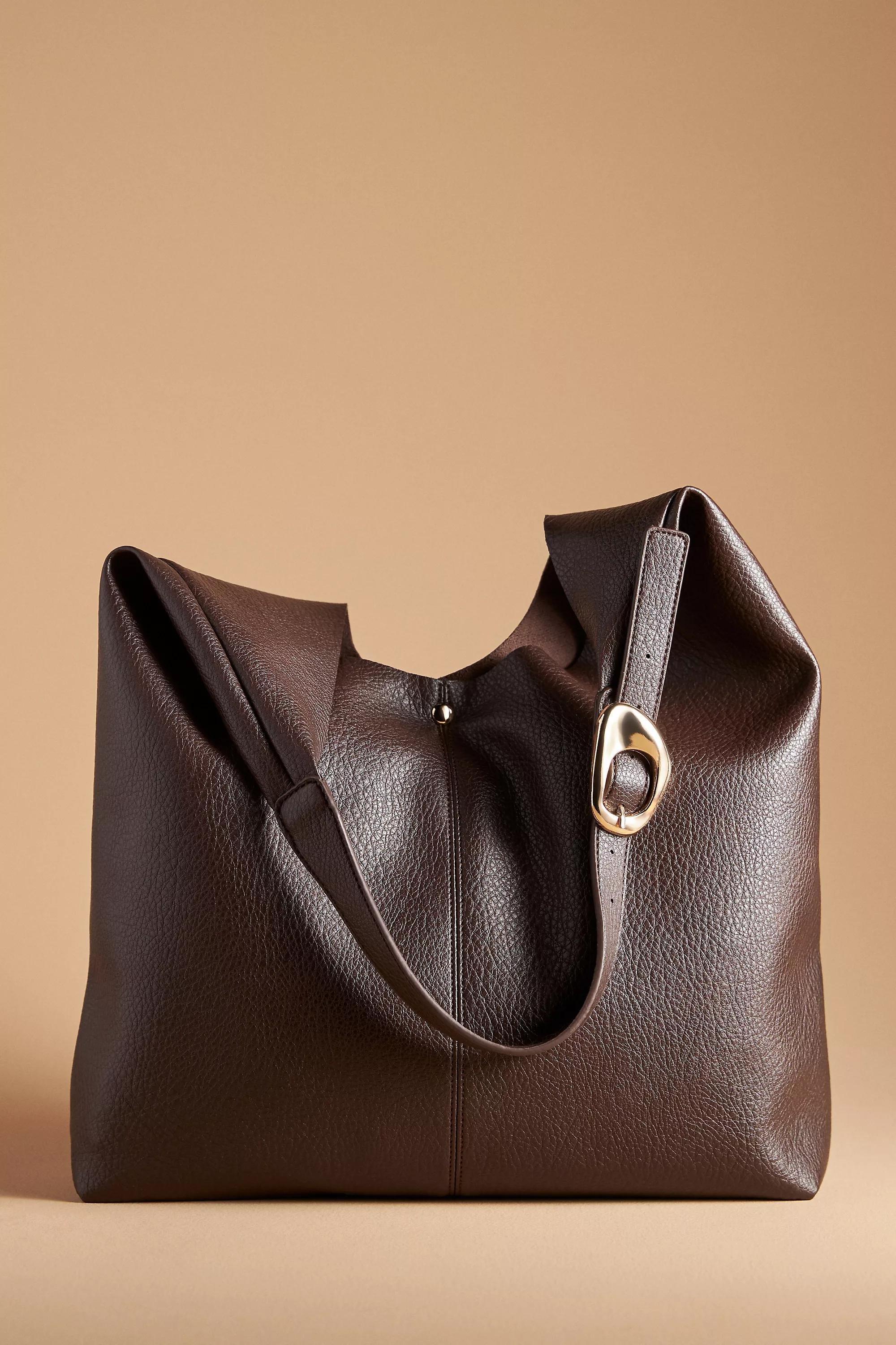 CHOCOLATE The Love Knot Slouchy Bag: Buckle Edition, A501_0021, medium