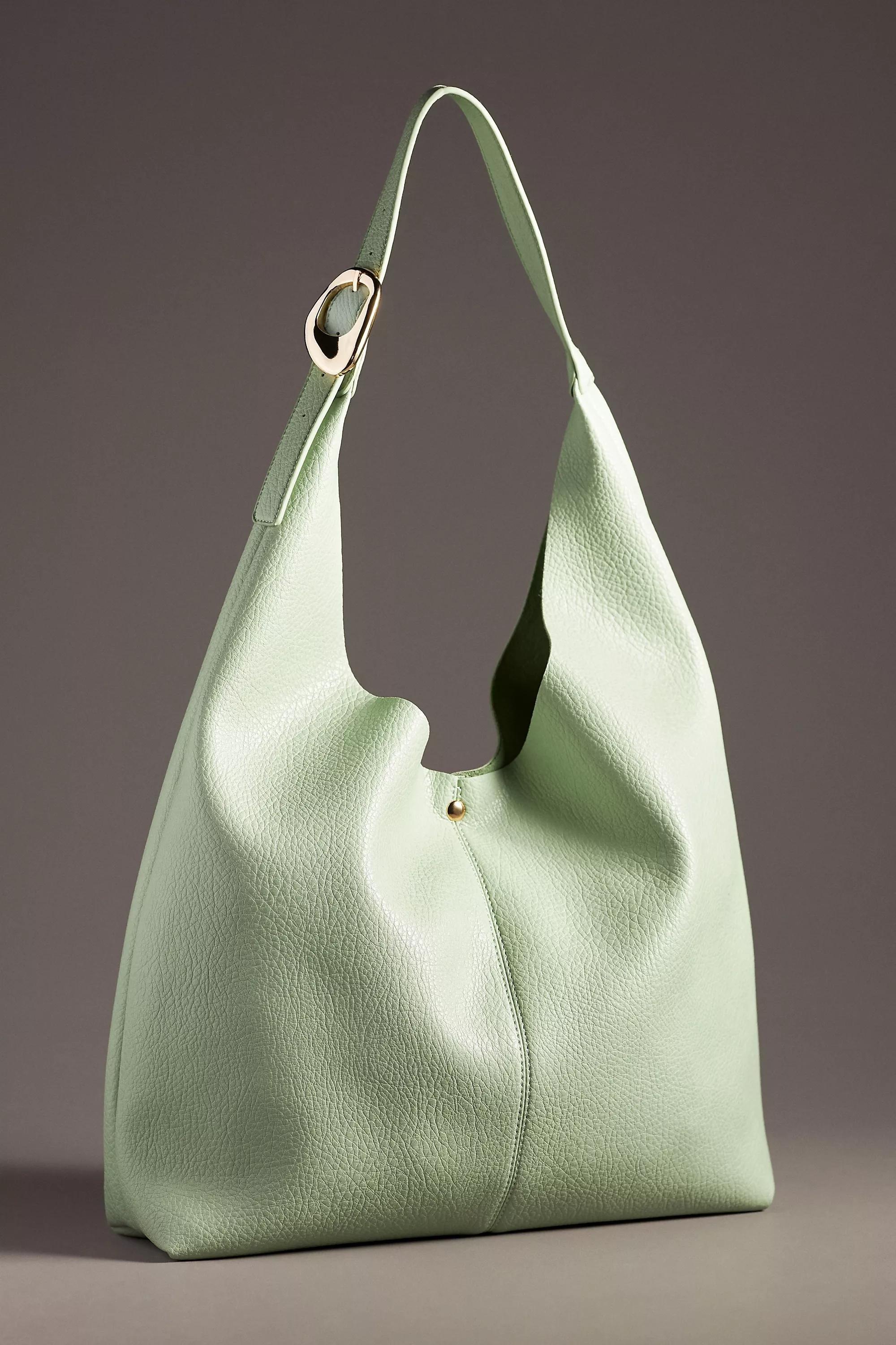 Anthropologie Plain Handmade Bag, Green, A501_0237, large image number 0