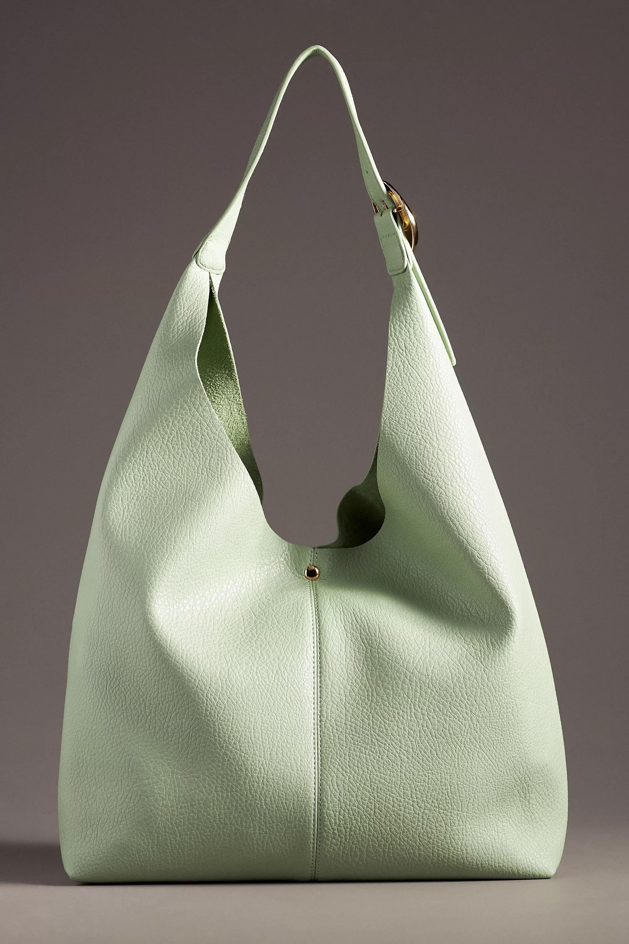 Anthropologie Plain Handmade Bag, Green, A501_0237, large image number 1