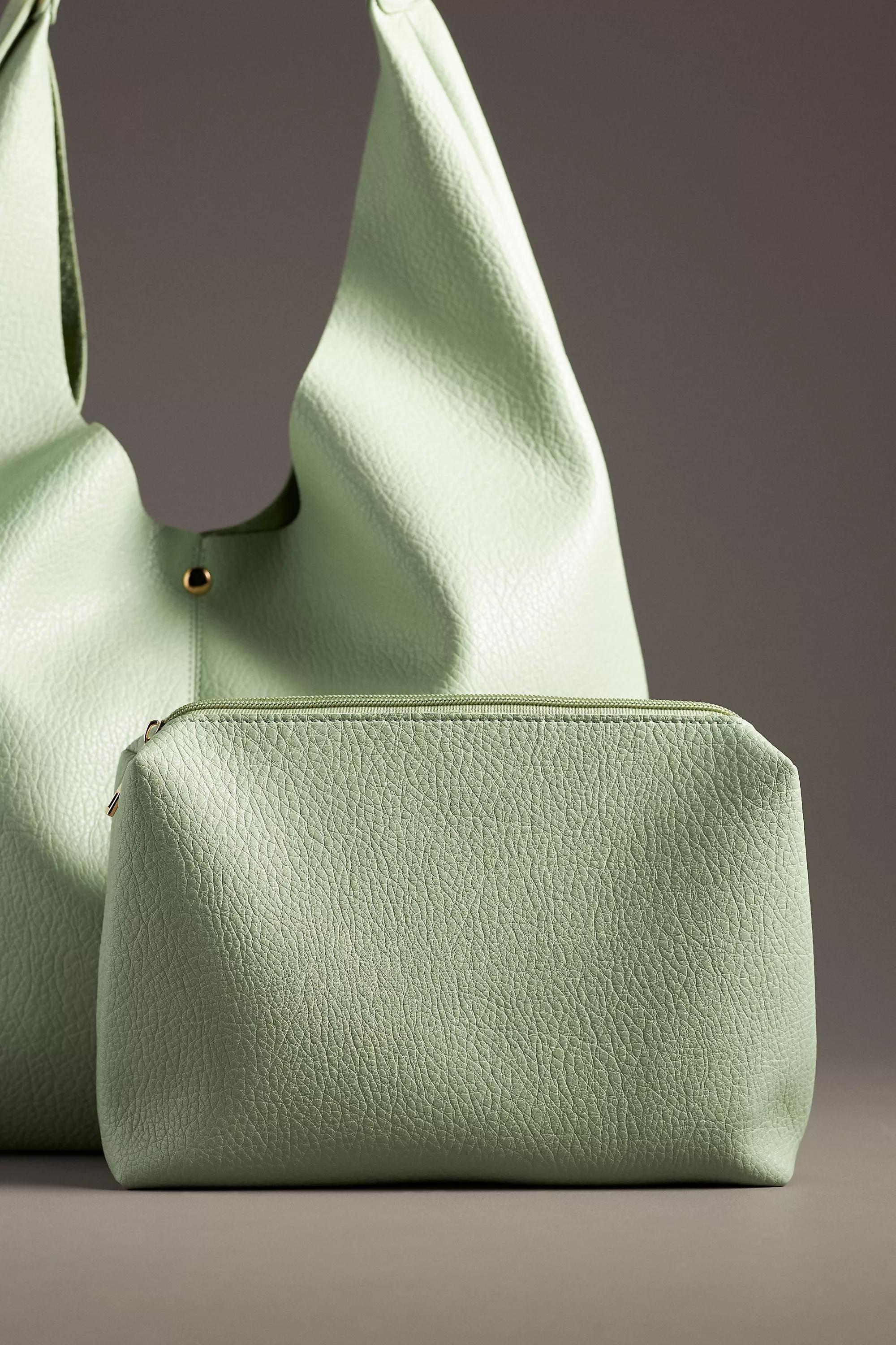 Anthropologie Plain Handmade Bag, Green, A501_0237, large image number 2