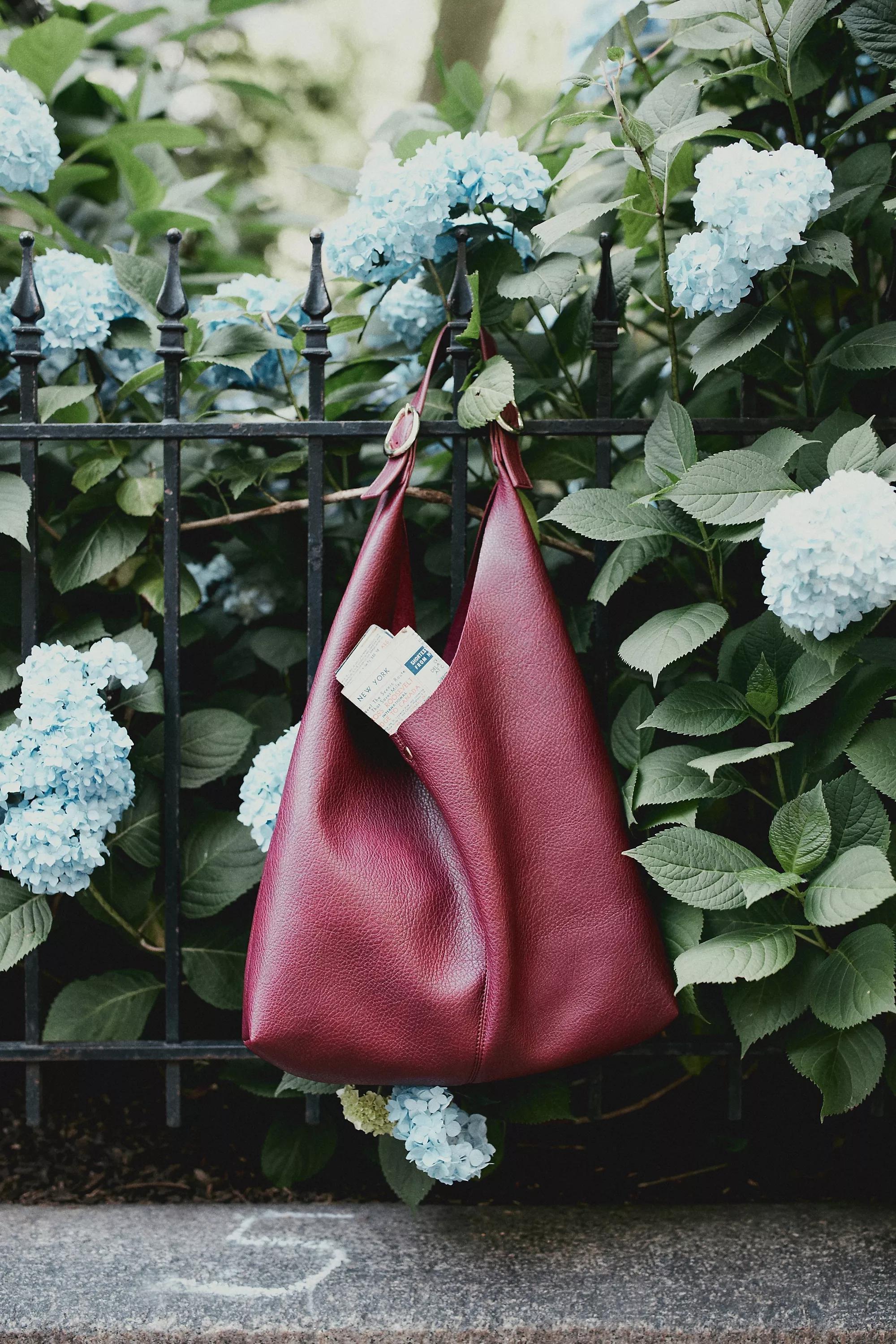 Anthropologie Plain Shoulder, Burgundy, A501_0259, large image number 1