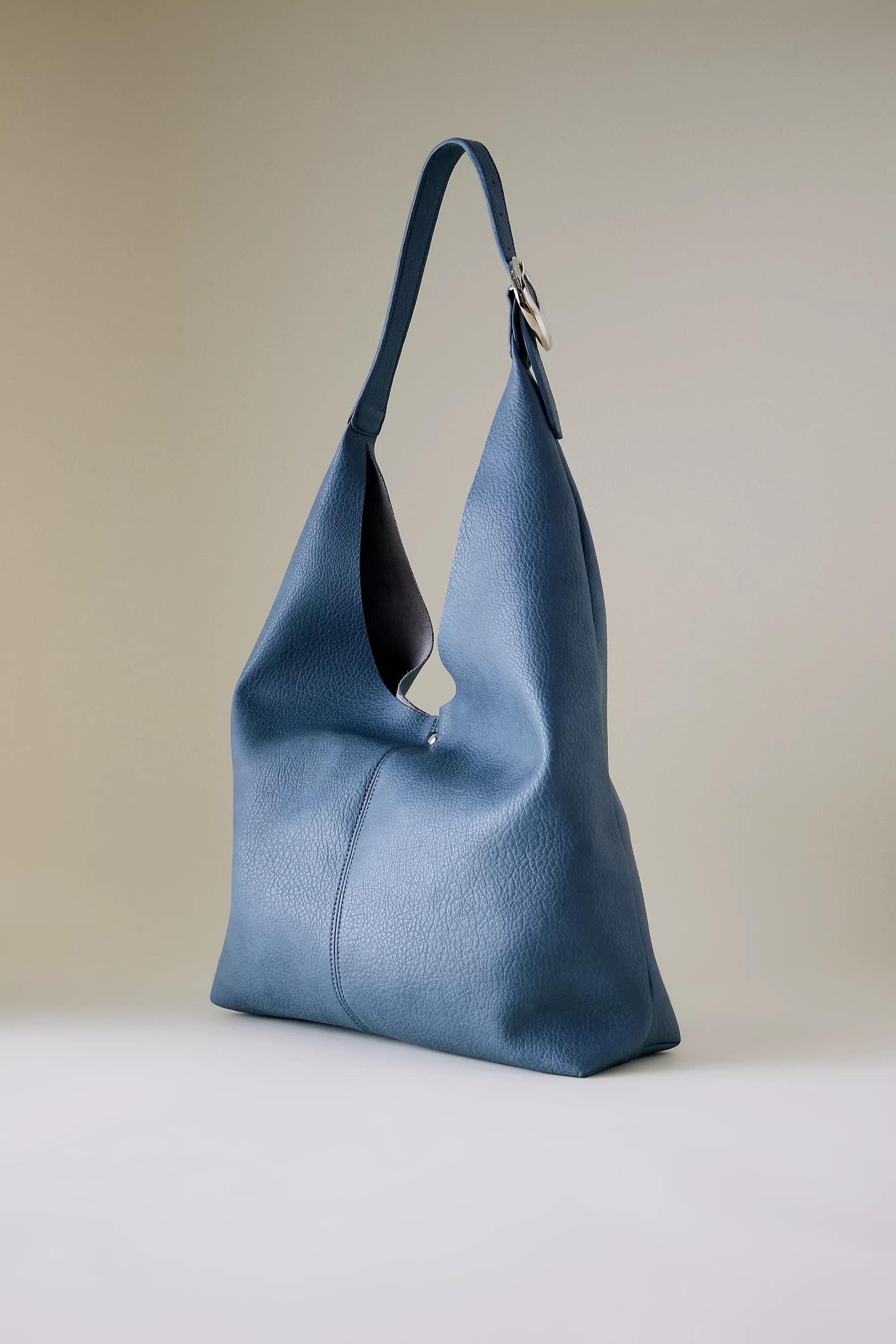 Anthropologie Plain Handmade Bag, Blue, A501_0849, medium