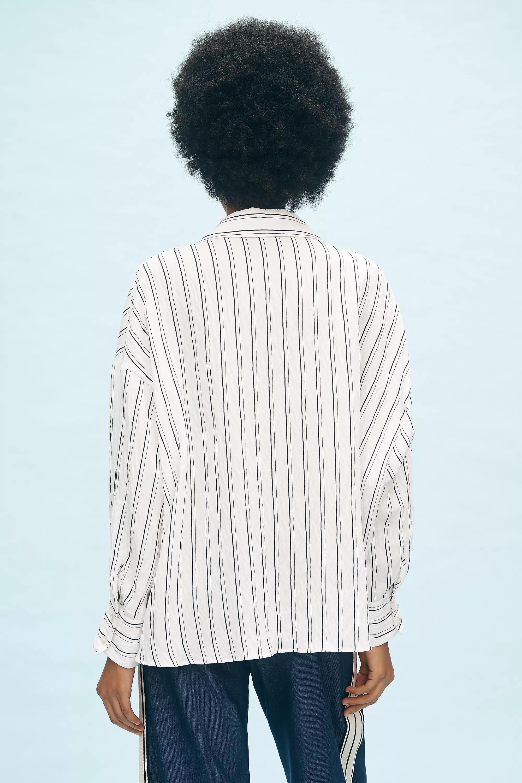 The Dylon Long-Sleeve Wide-Placket Top, Multicolour, , large image number 1
