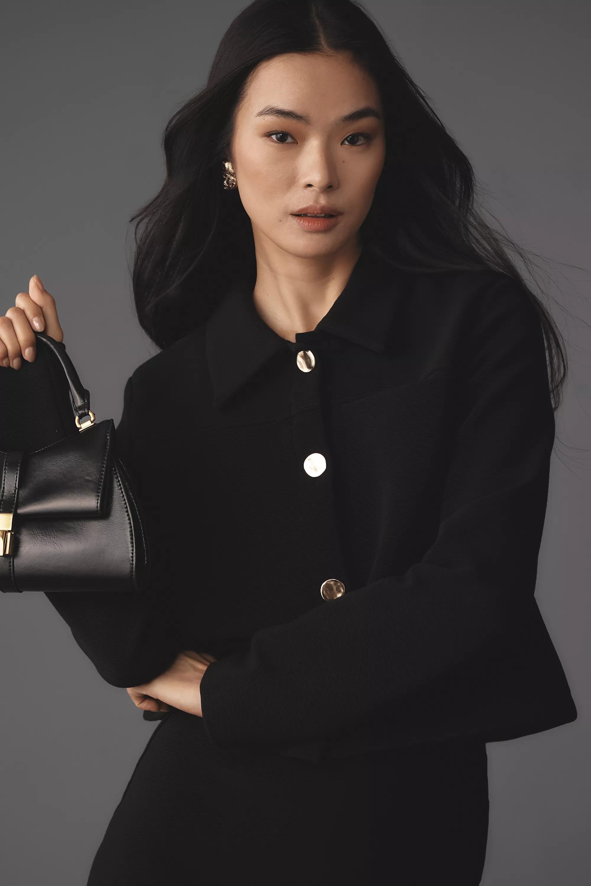 Maeve Micro Knit Lady Jacket, Black, , large image number 0