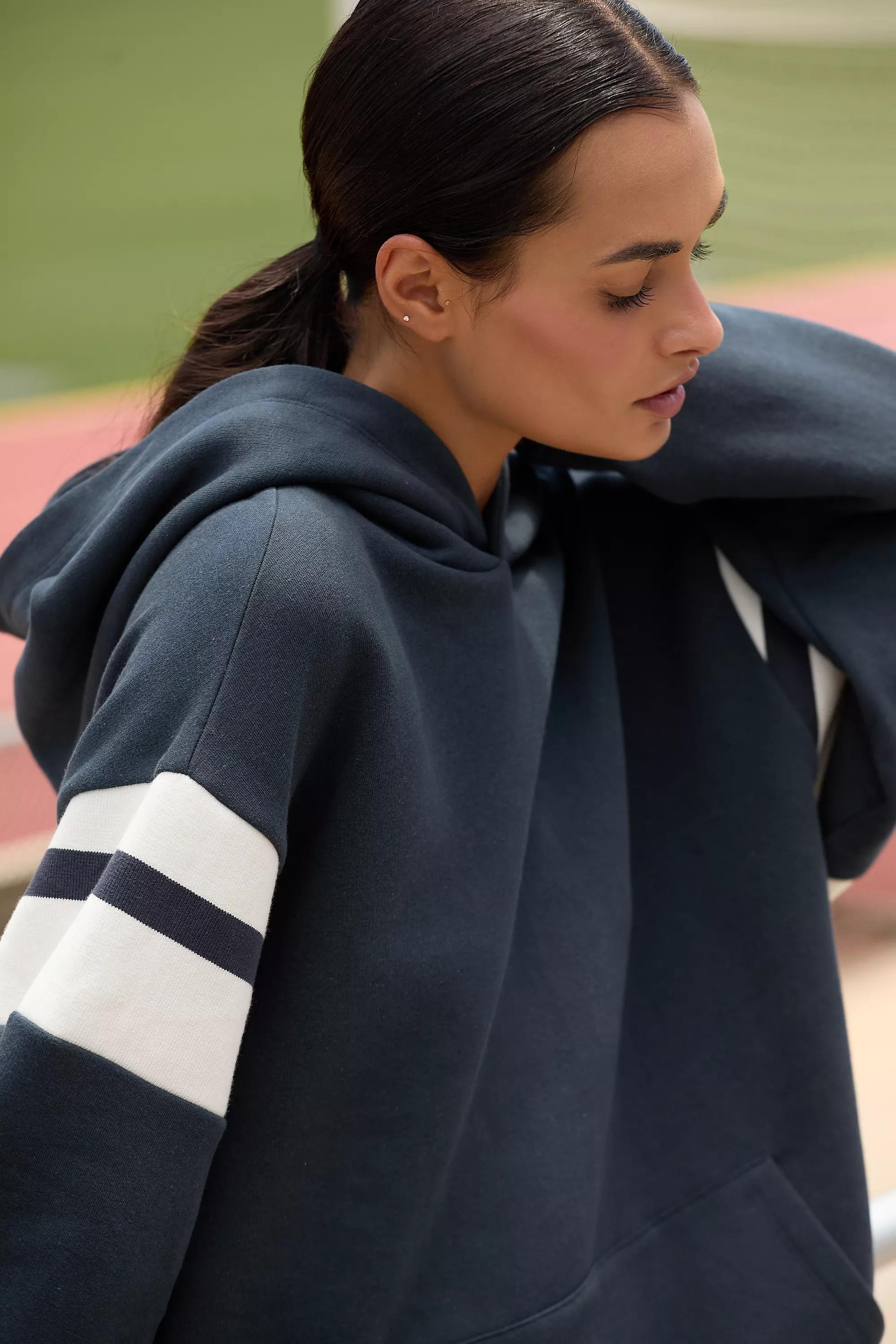 Anthropologie Plain Oversized Pullover, Navy, , large image number 2