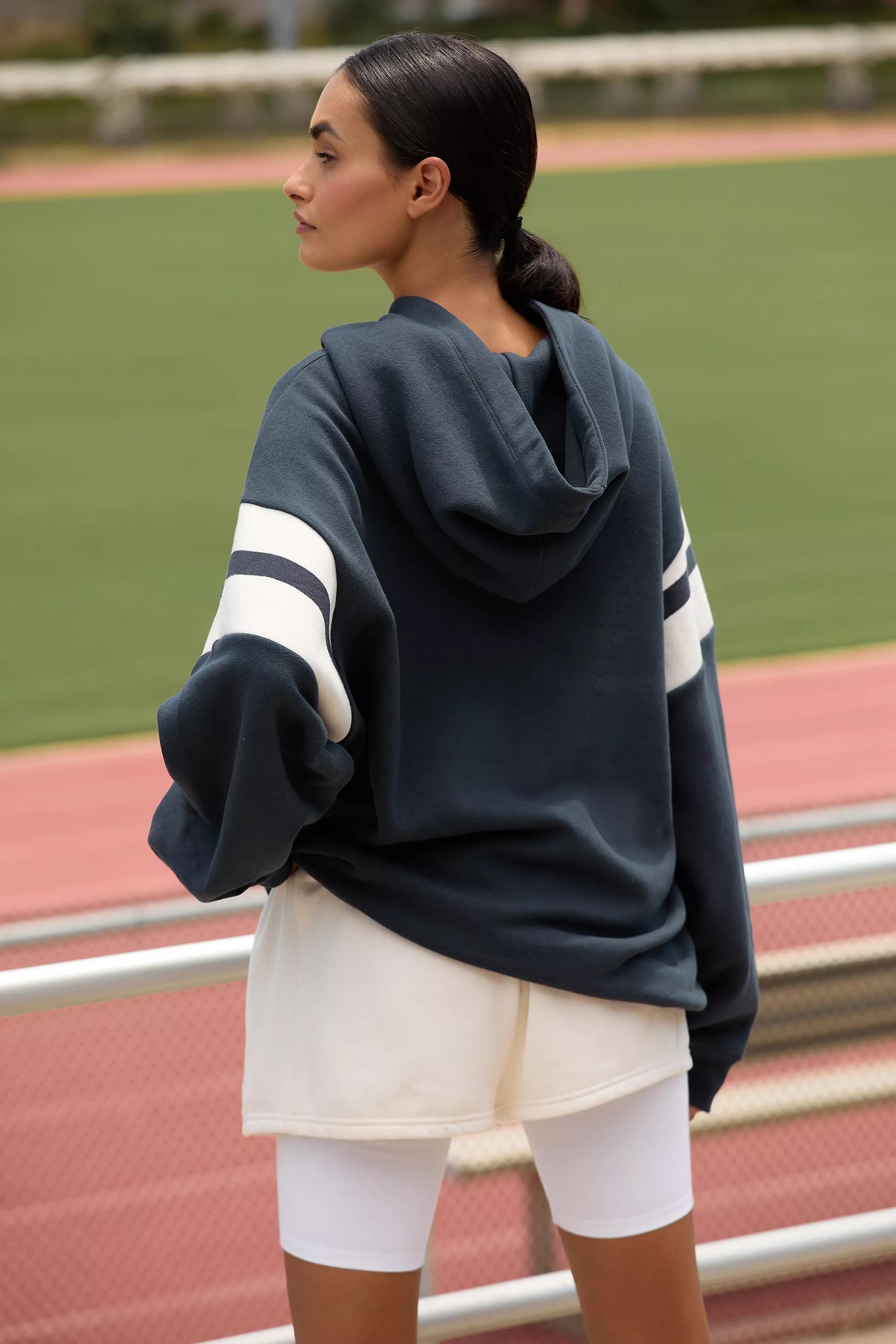 Anthropologie Plain Oversized Pullover, Navy, , large image number 4