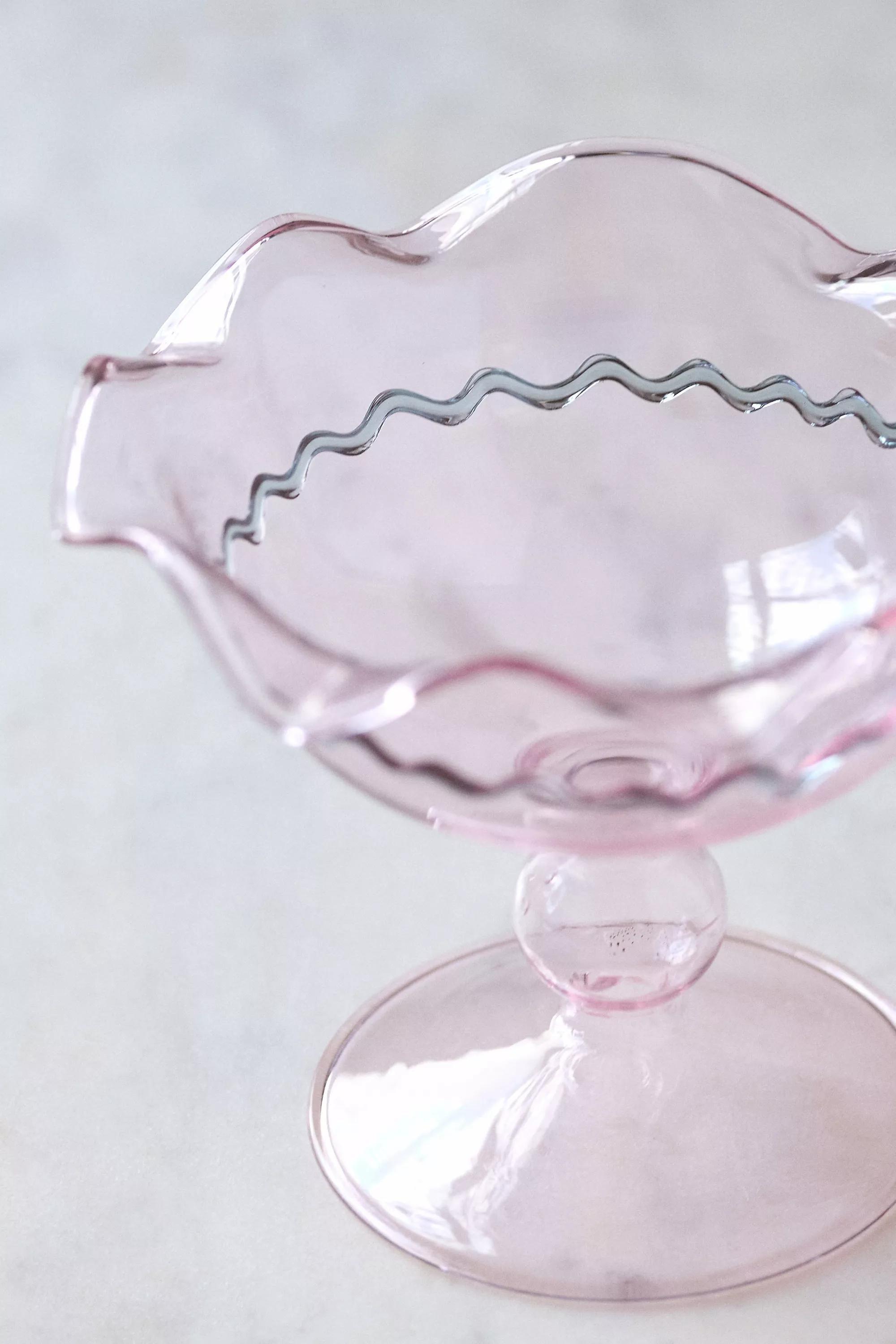 Ballet Dessert Coupe Glass, Pink, A501_0066, large image number 1