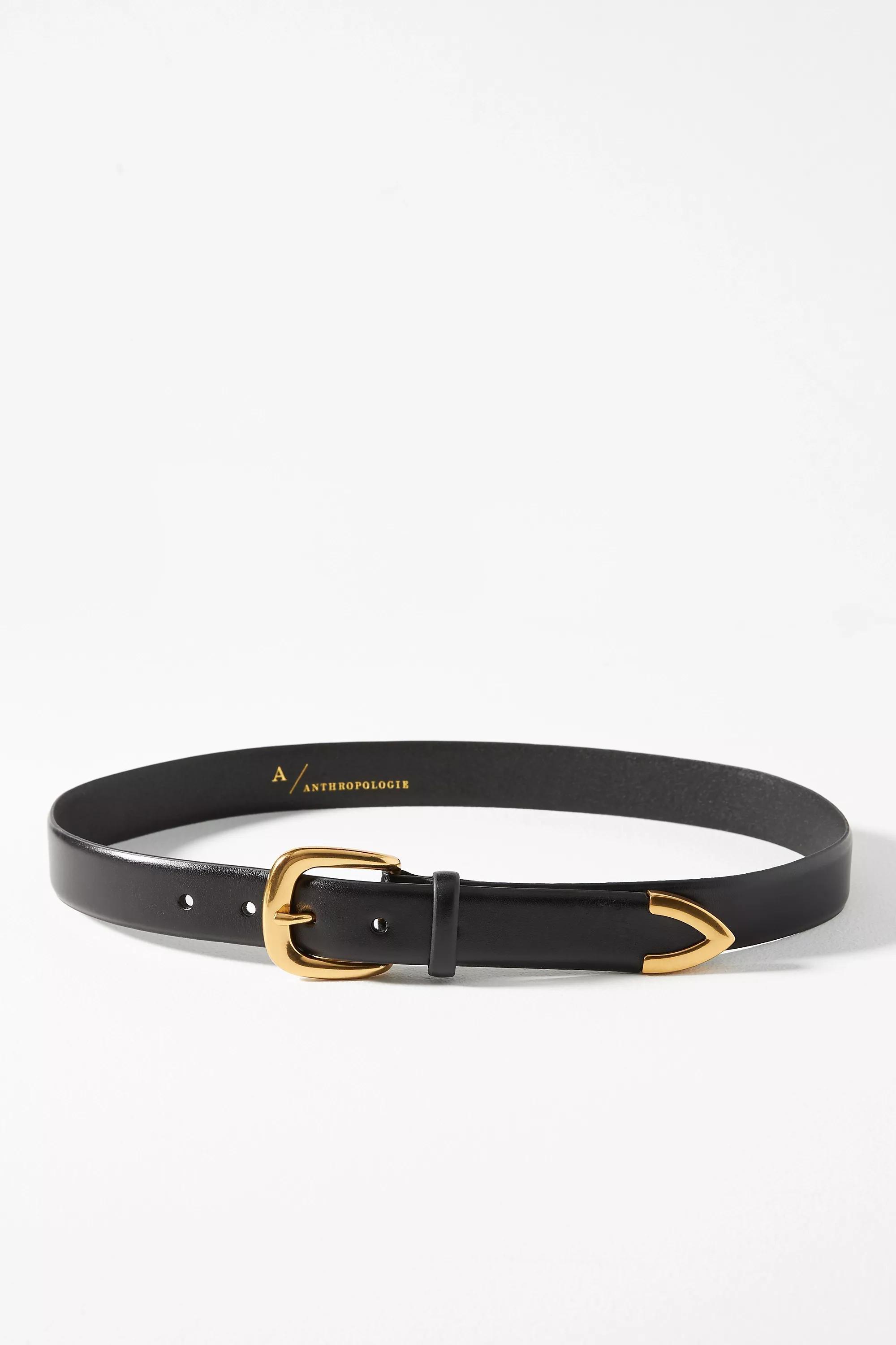 Simple Western Belt, Black, , large image number 0