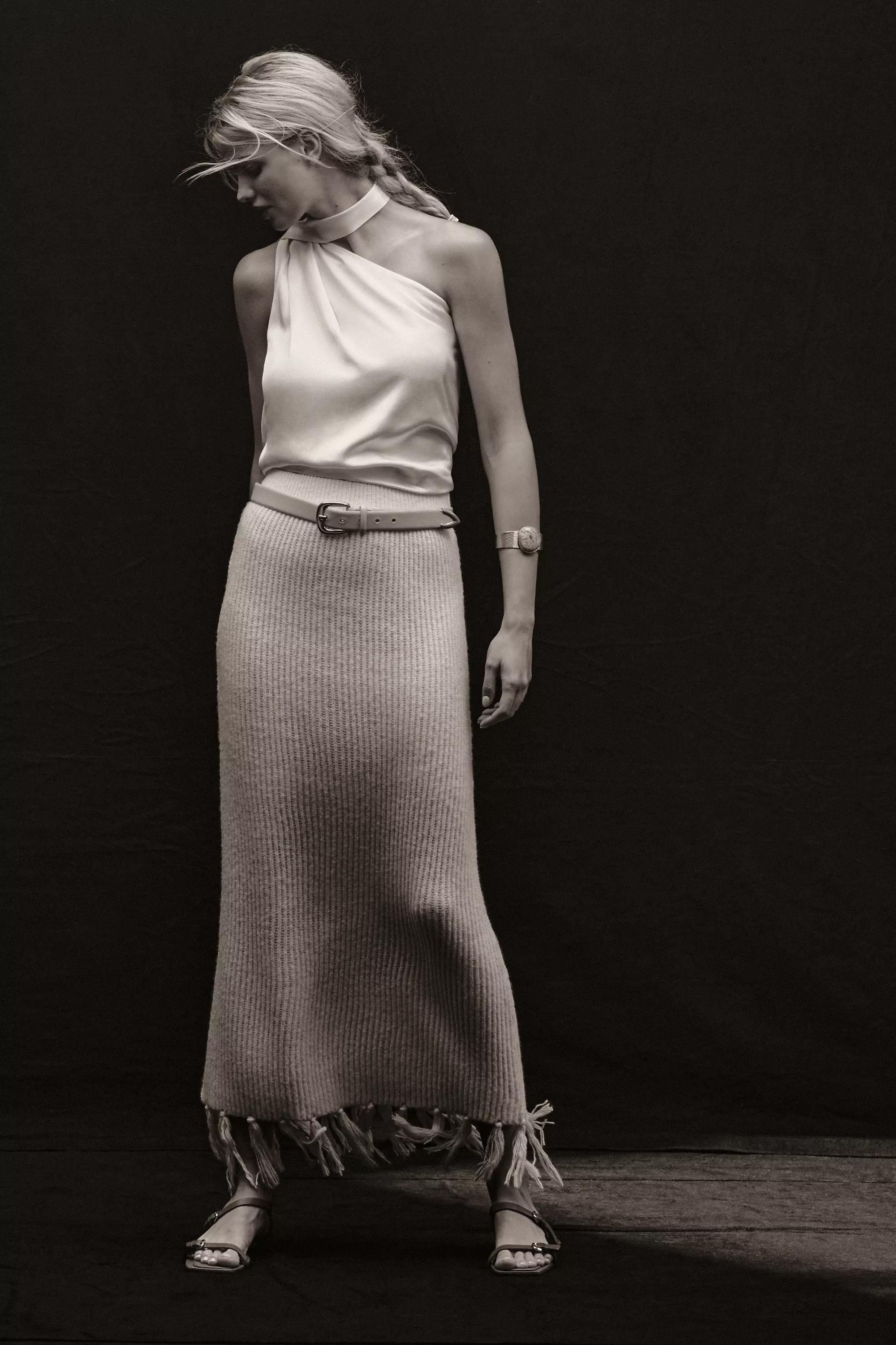 Simple Western Belt, Cream, A501_0011, medium