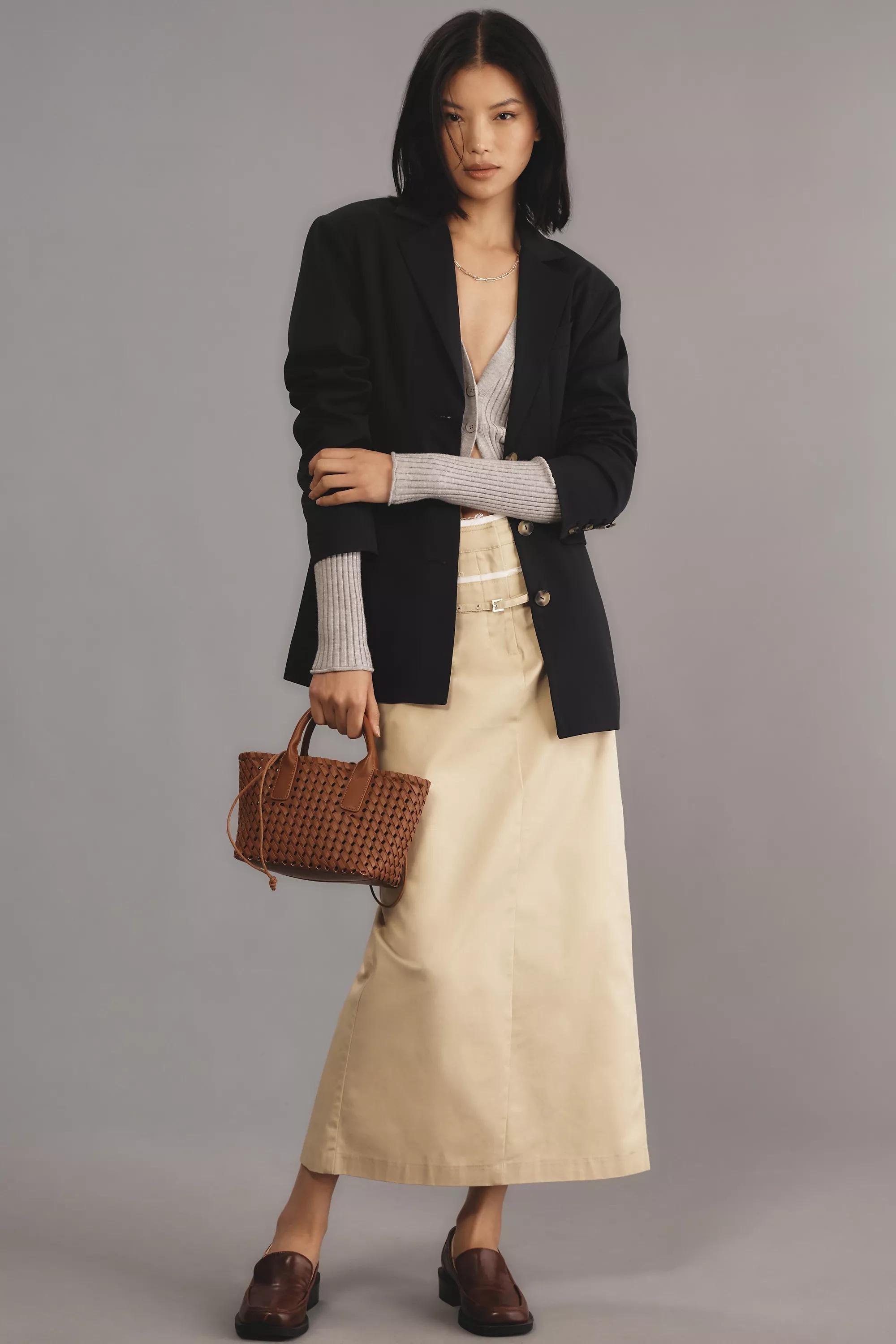 Black By Anthropologie Sculpted Blazer, , medium