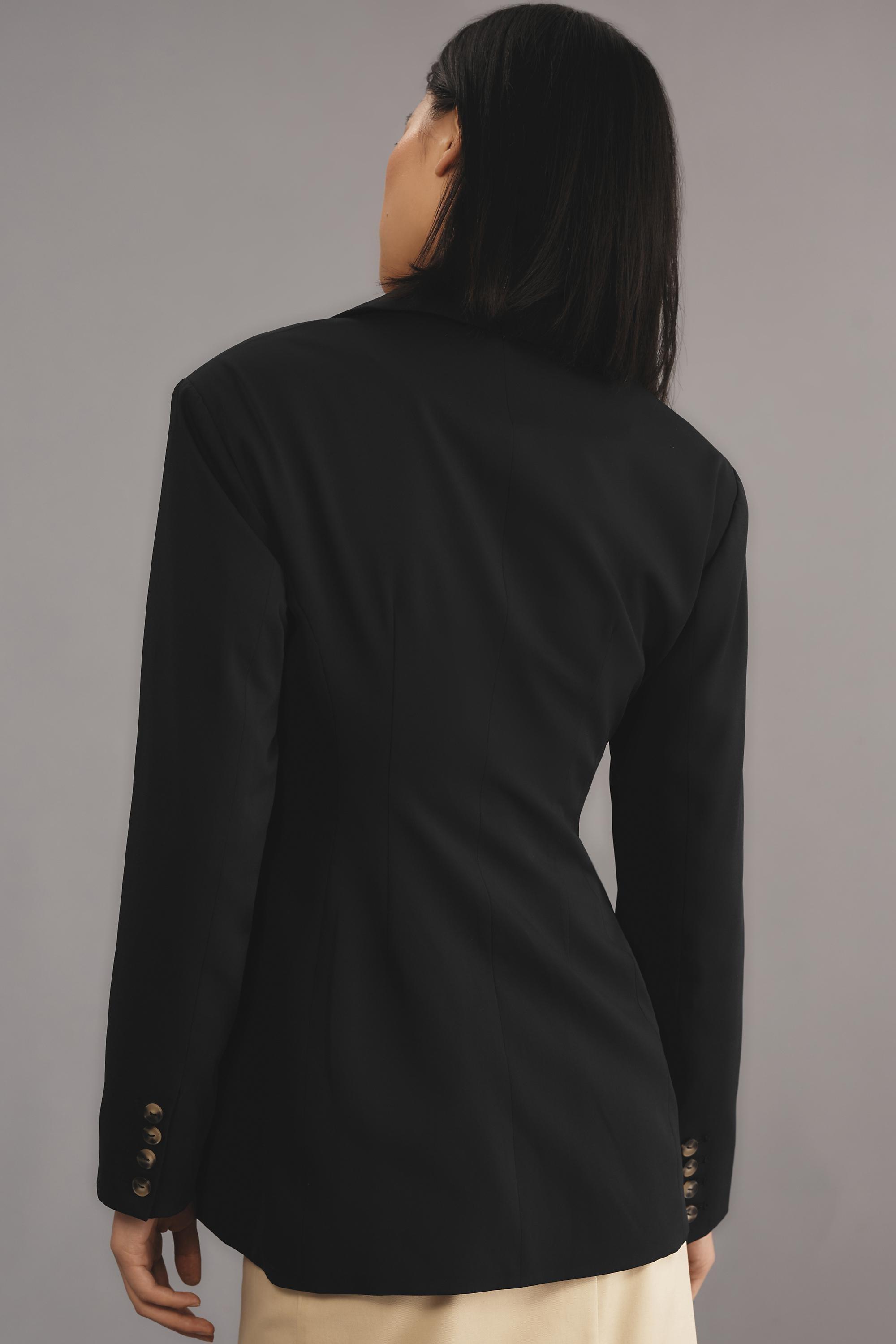Black By Anthropologie Sculpted Blazer, , large image number 2
