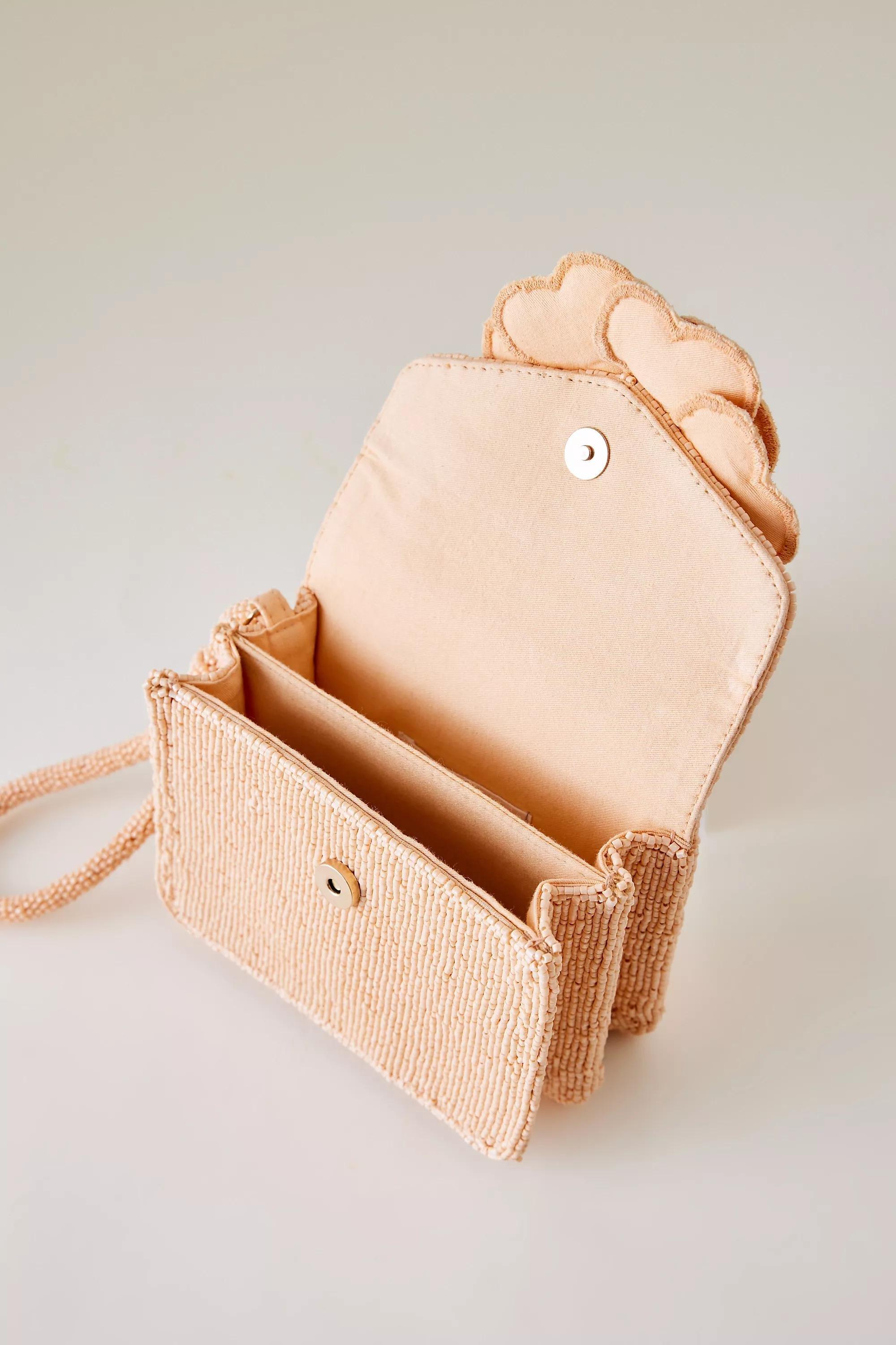 By Anthropologie Beaded Wristlet, Orange, A501_0067, large image number 5
