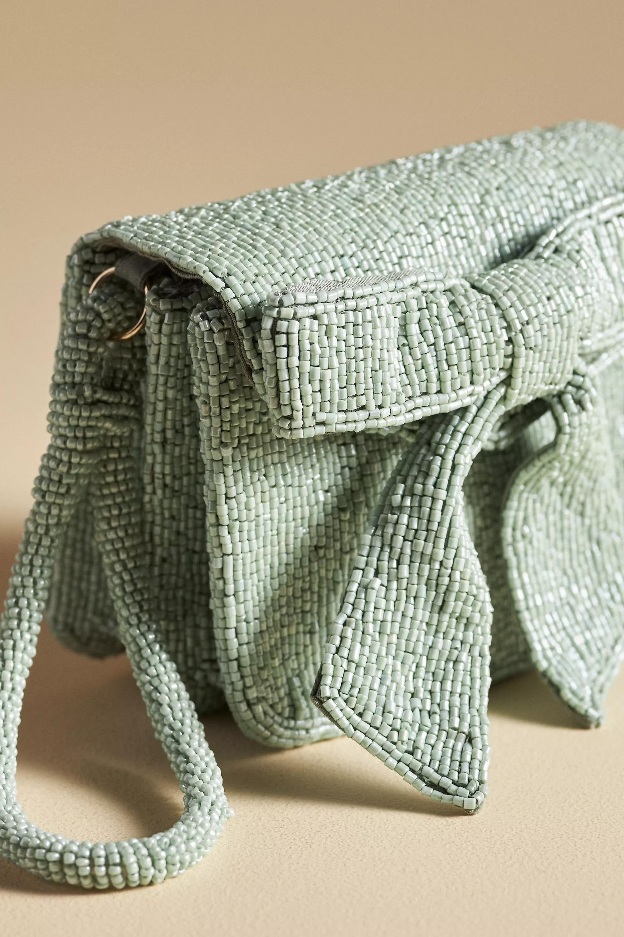 Anthropologie Bow Handmade, Blue, A501_0407, large image number 1