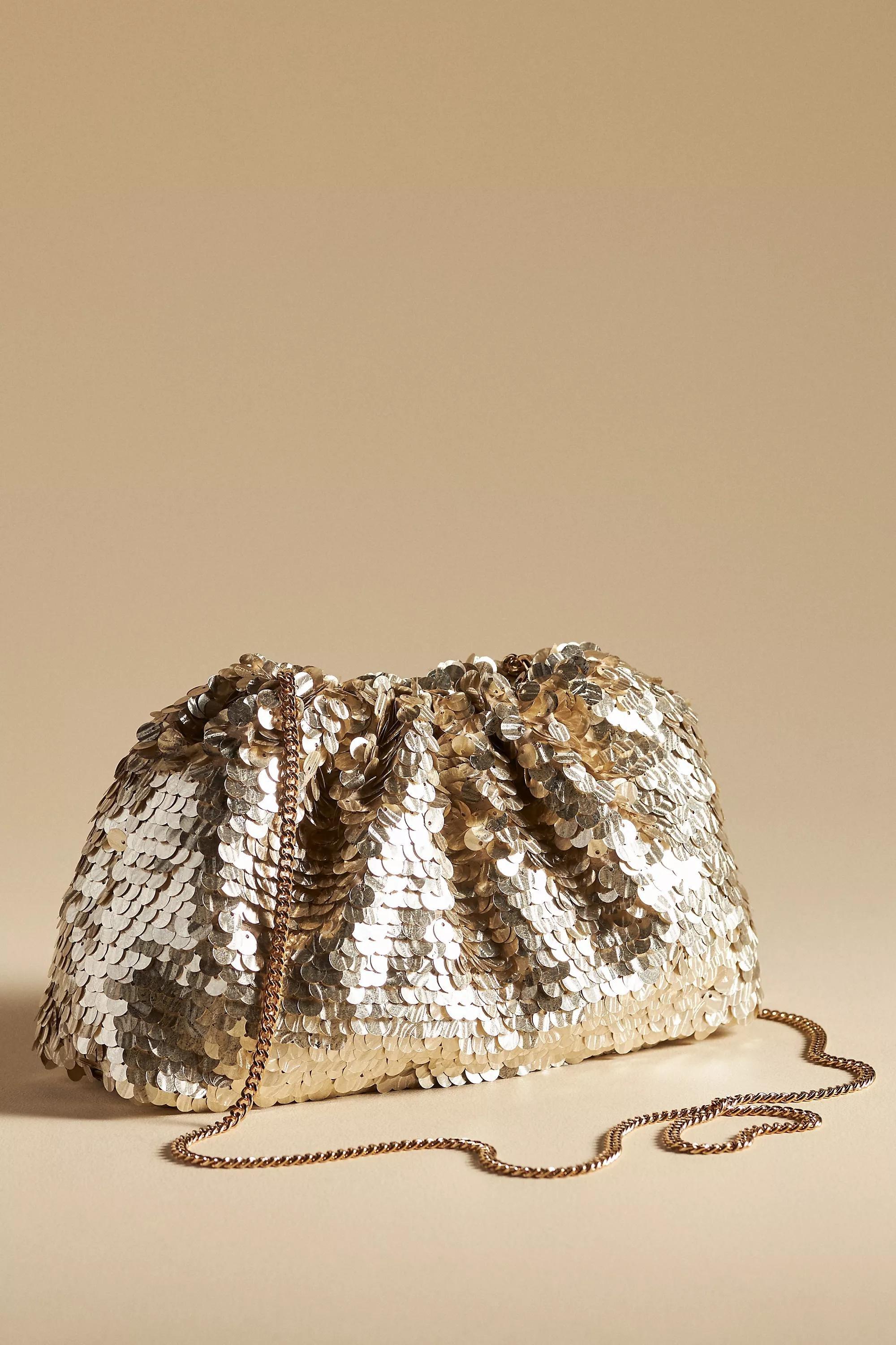 Anthropologie Sequin Handmade, Gold, A501_0070, large image number 0