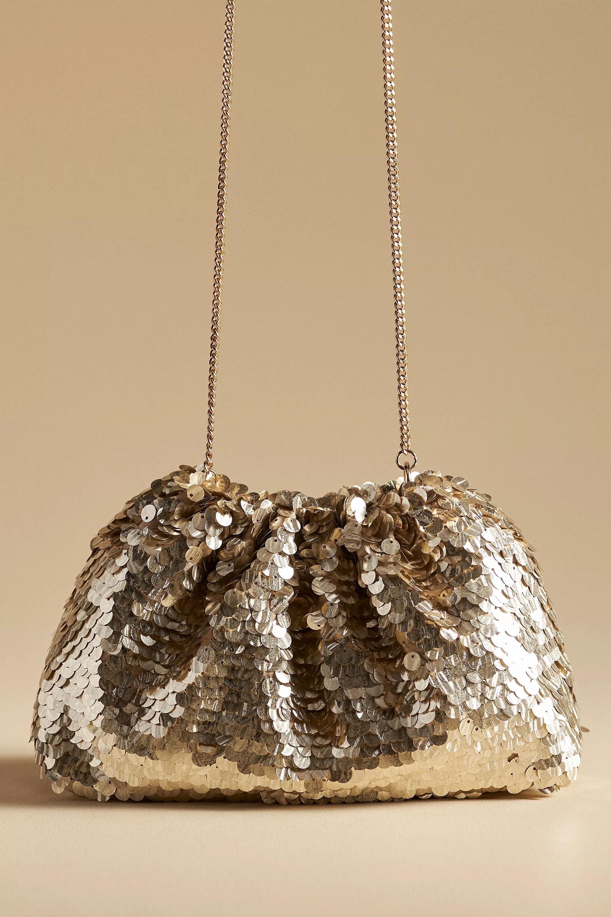 Anthropologie Sequin Handmade, Gold, A501_0070, large image number 1
