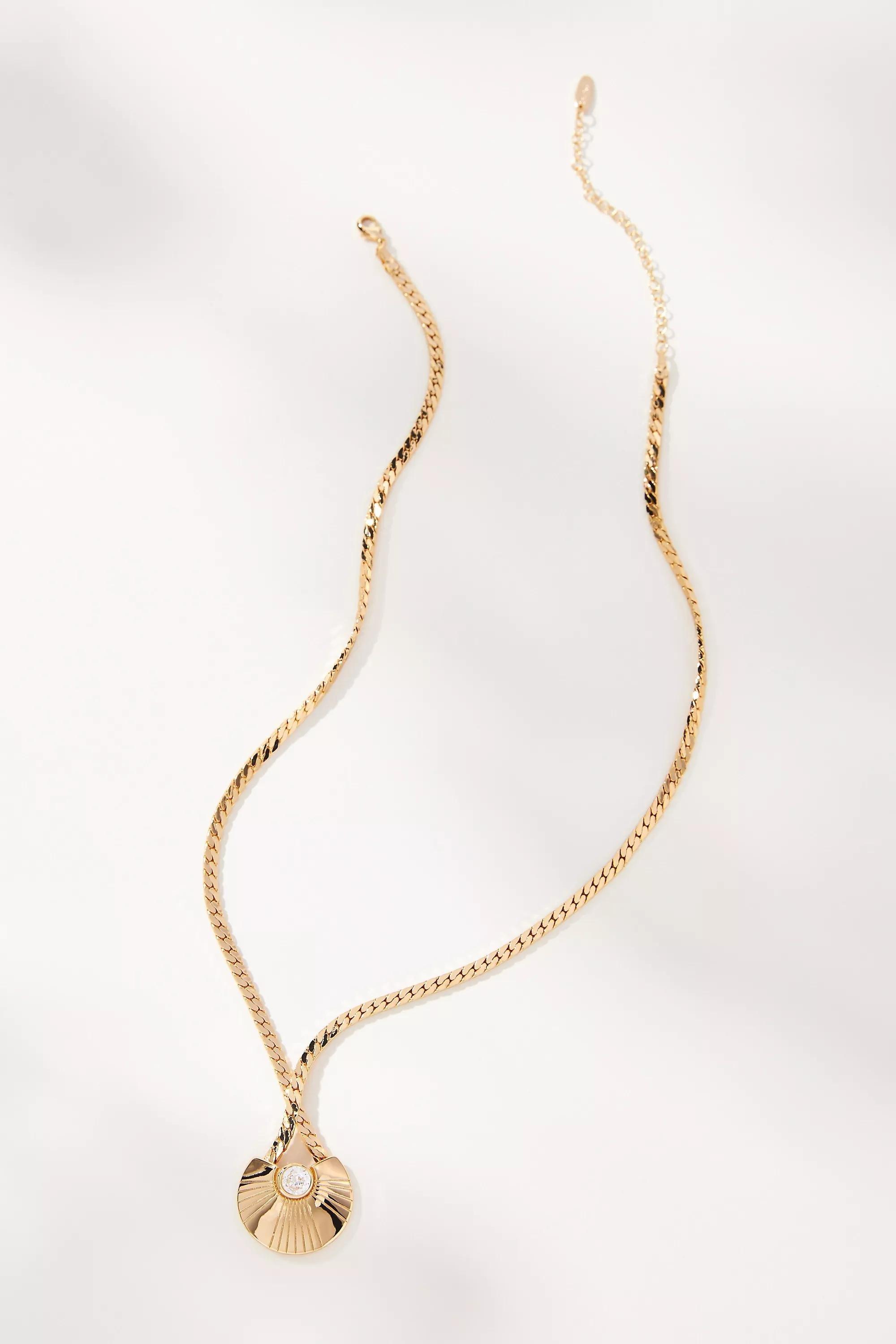 14K Frontier Pendant Necklace, Gold-Plated, A501_0070, large image number 0