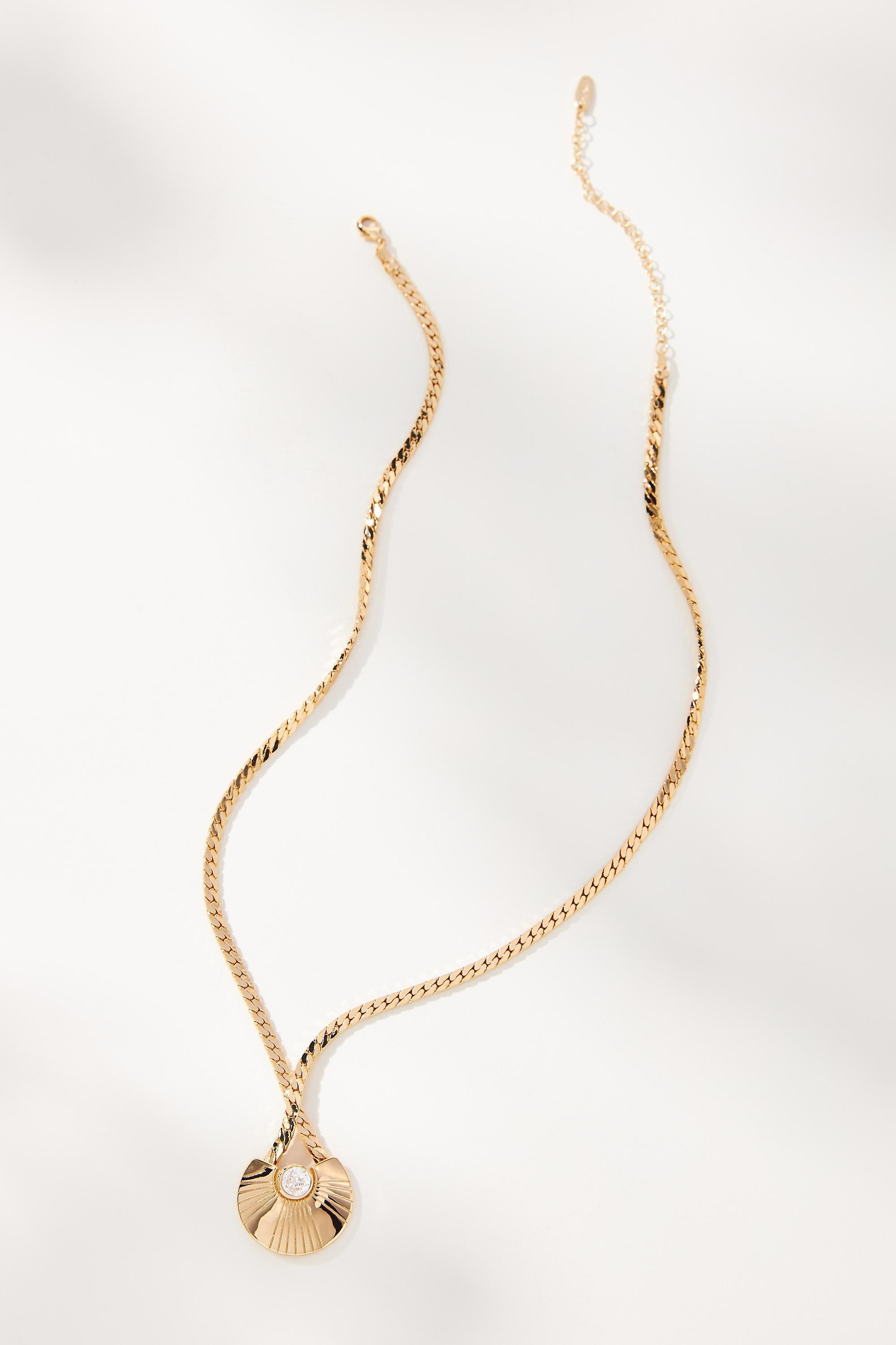 14K Frontier Pendant Necklace, Gold-Plated, A501_0070, large image number 1