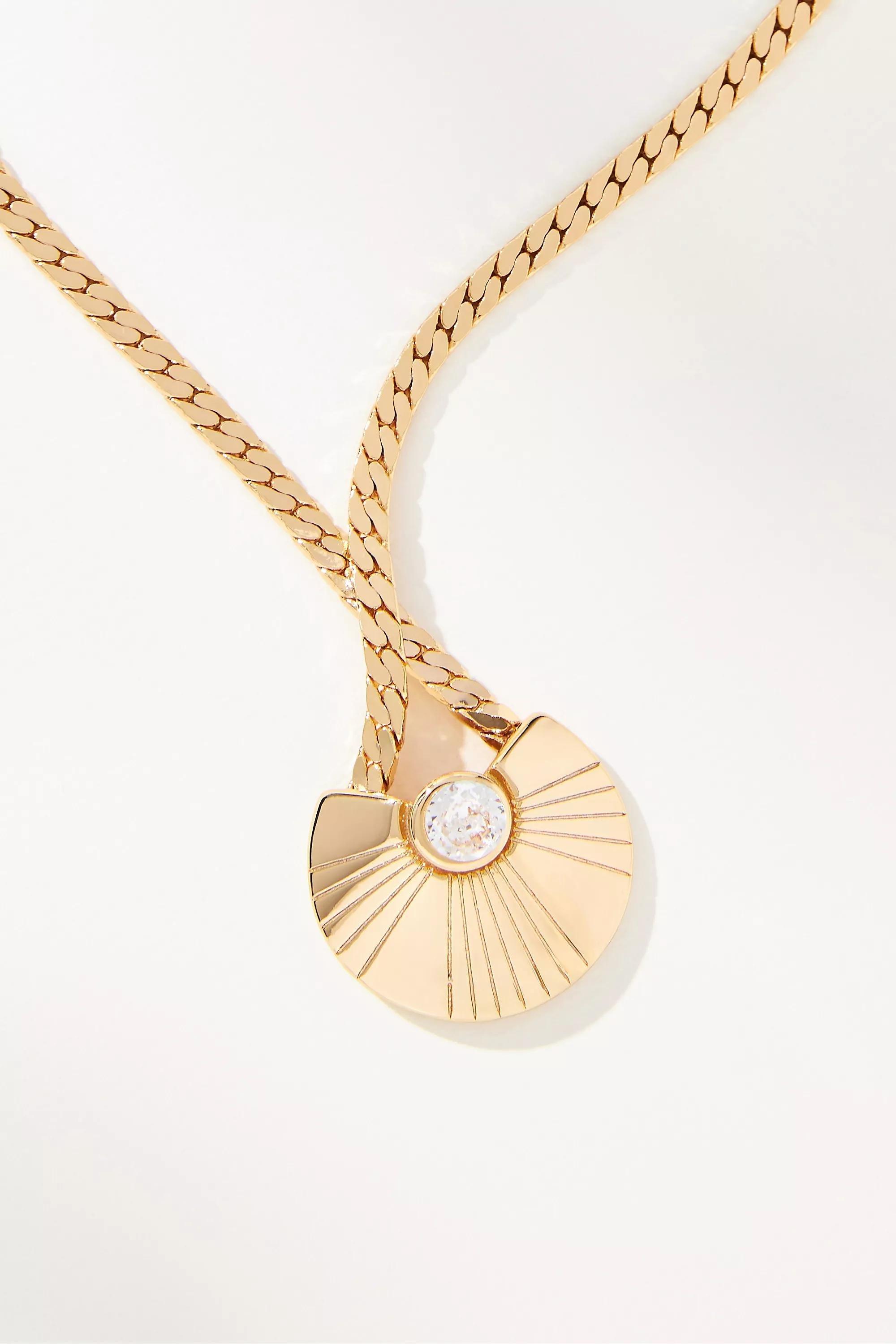 14K Frontier Pendant Necklace, Gold-Plated, A501_0070, large image number 2