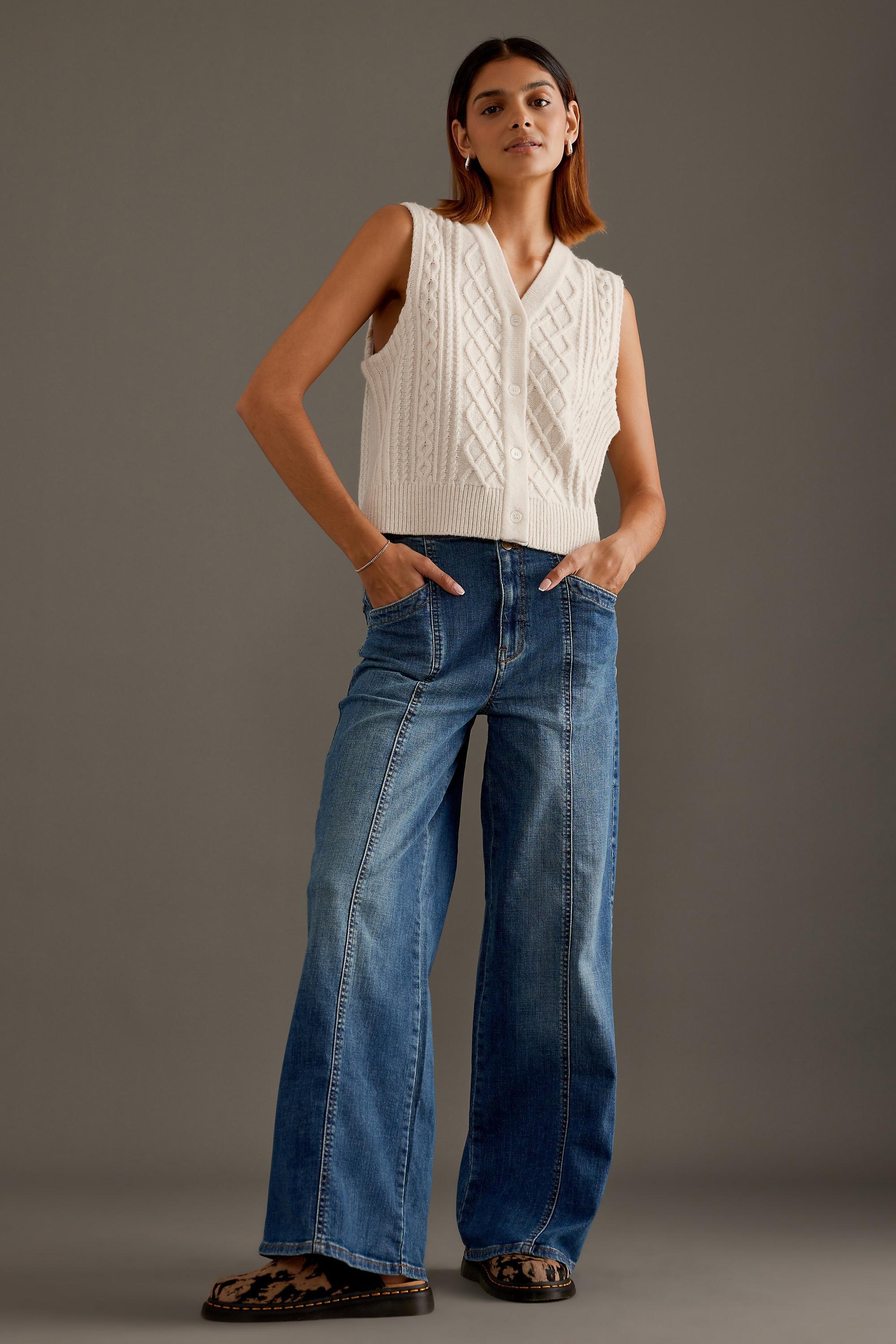 Anthropologie ed Denim Wide-Leg, Medium Blue, , large image number 1